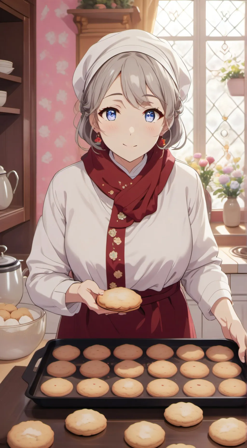 ai character: grandma  background