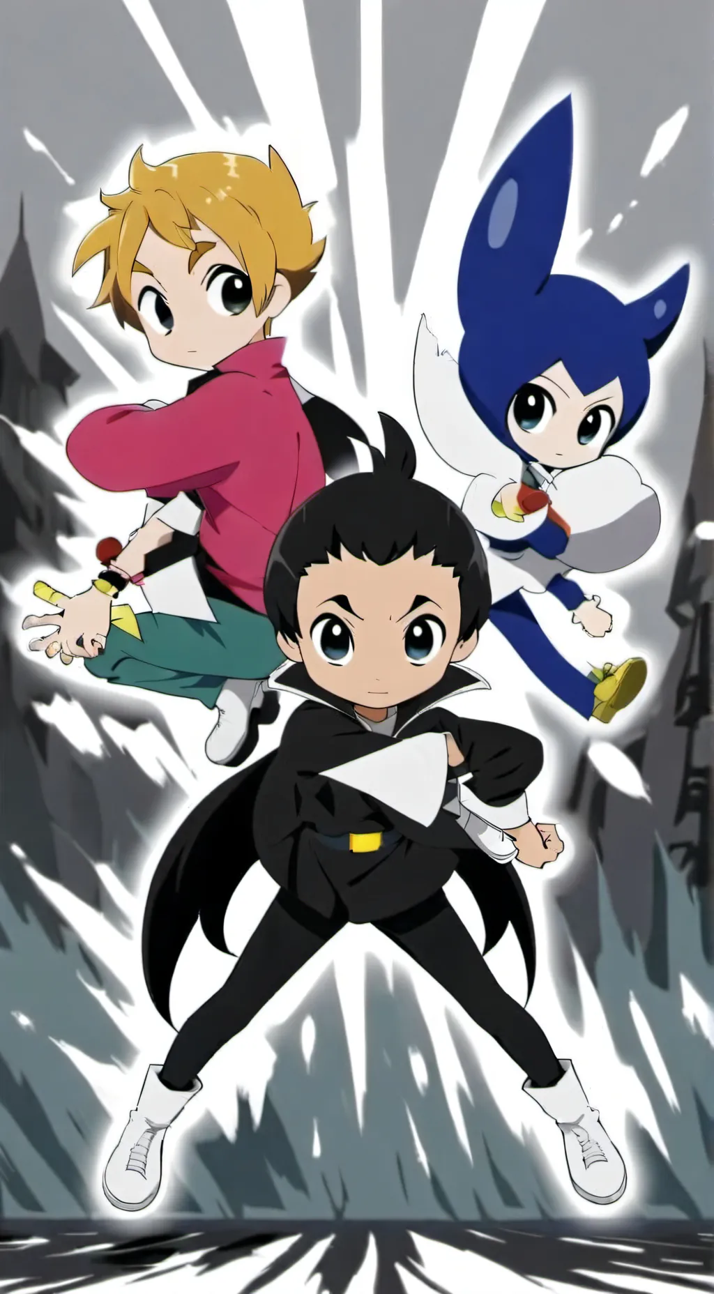 ai character: rowdy/power puff  background