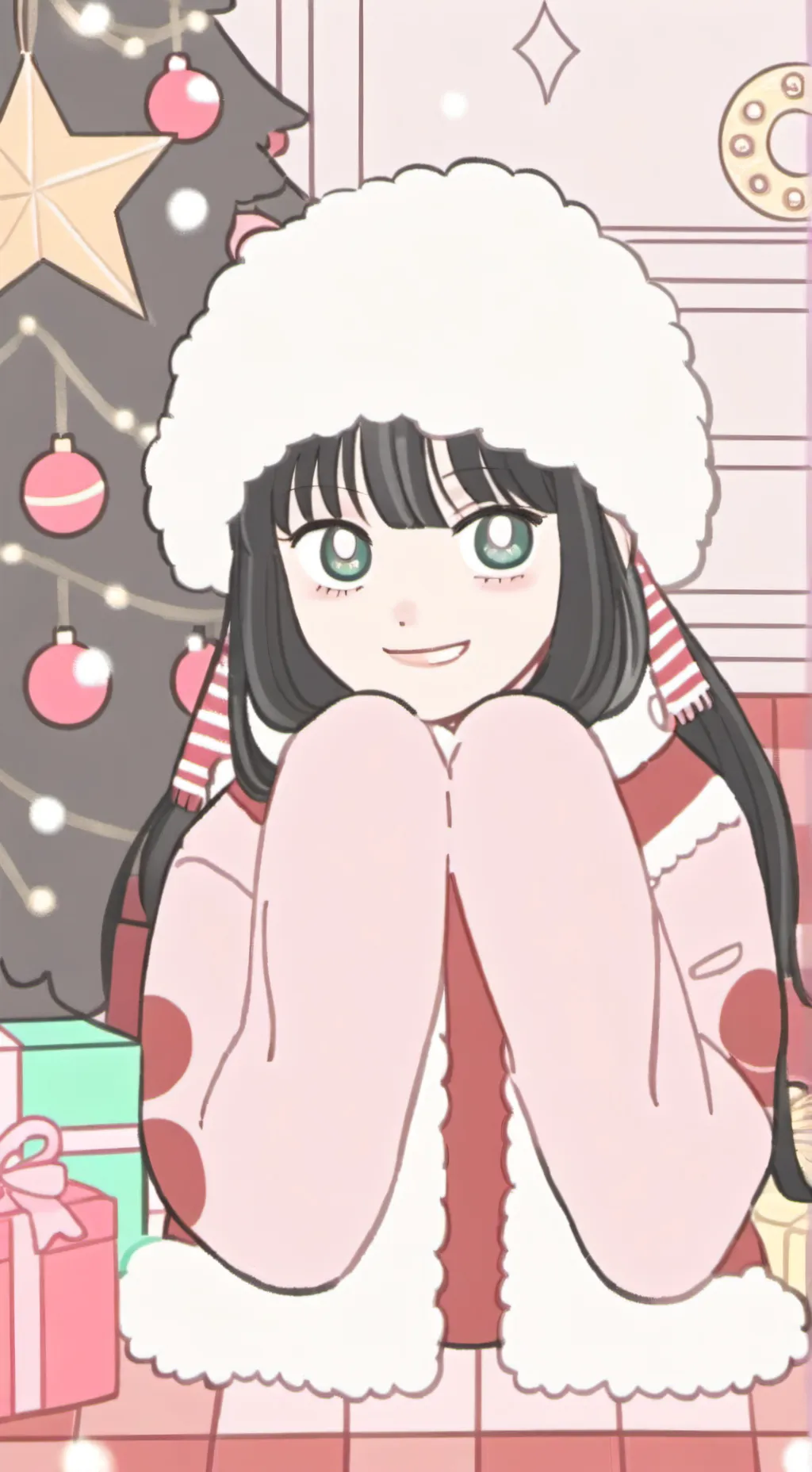 ai character: Christmas MHA background