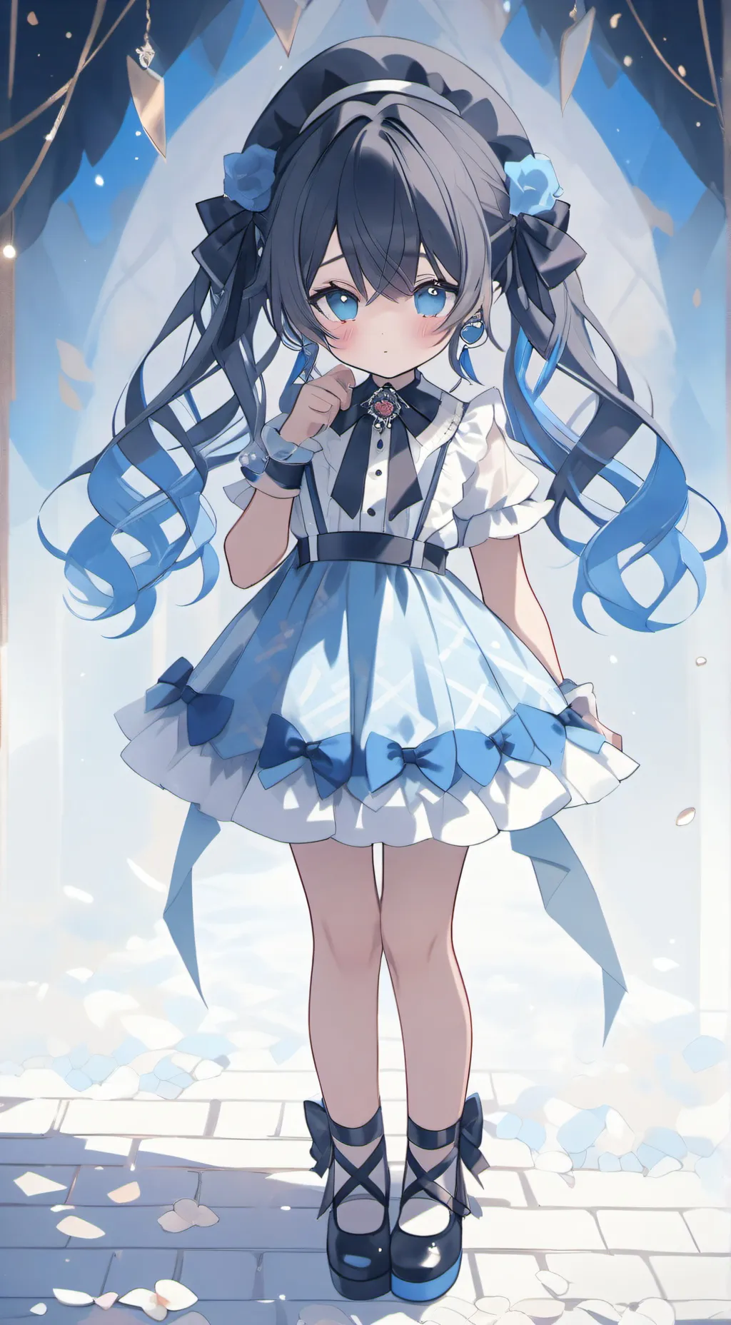 ai character: 🩵💙Andrea 💙🩵 background