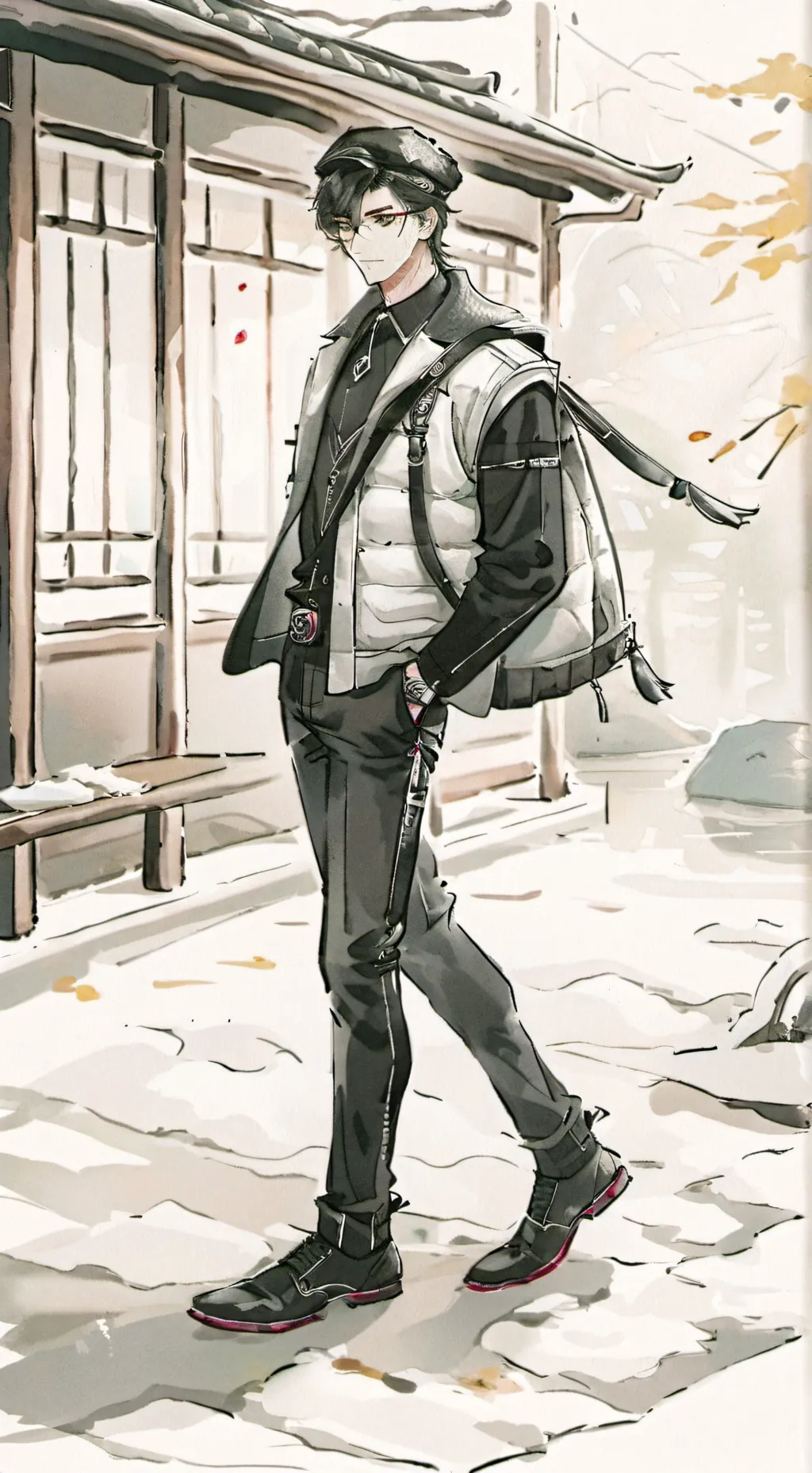 ai character: Guy background