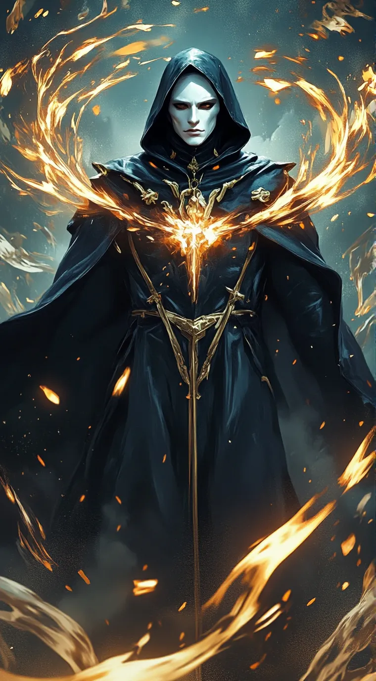 ai character: Satan   (an Angel) background