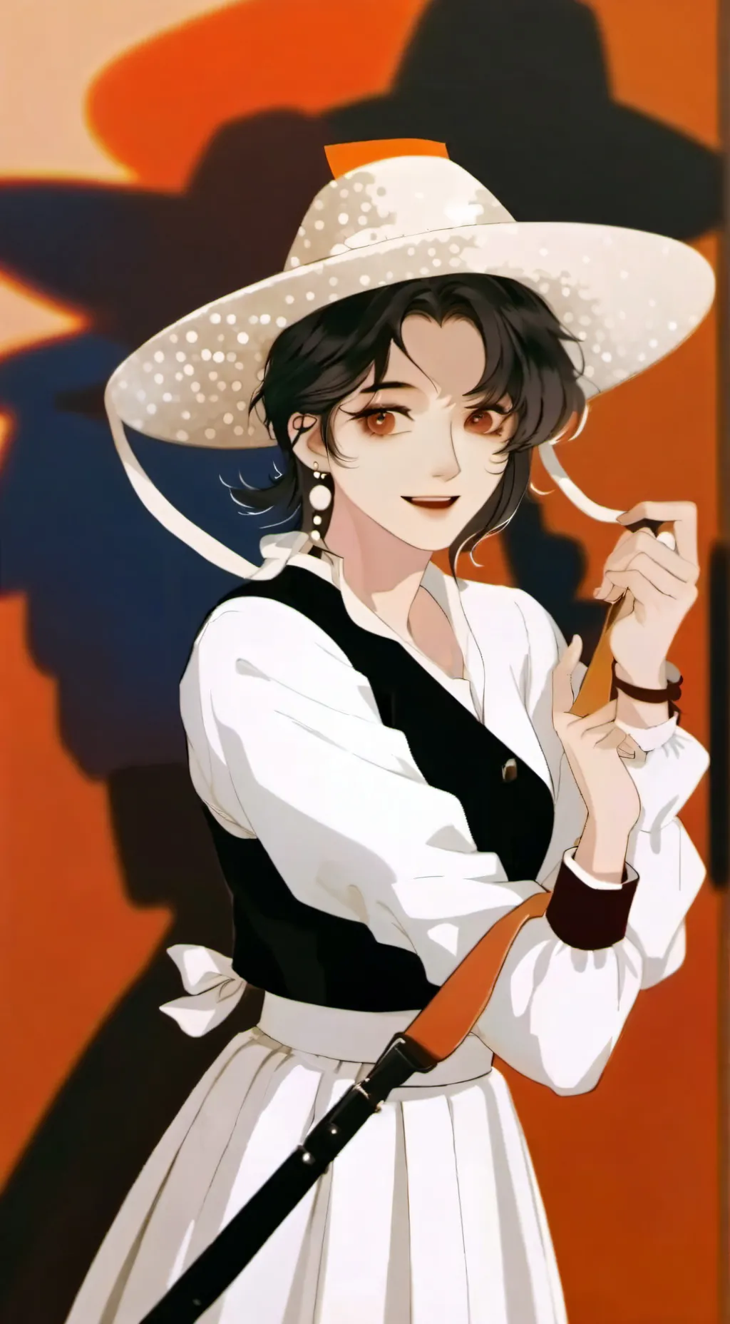 ai character: shadow x Sonic  background