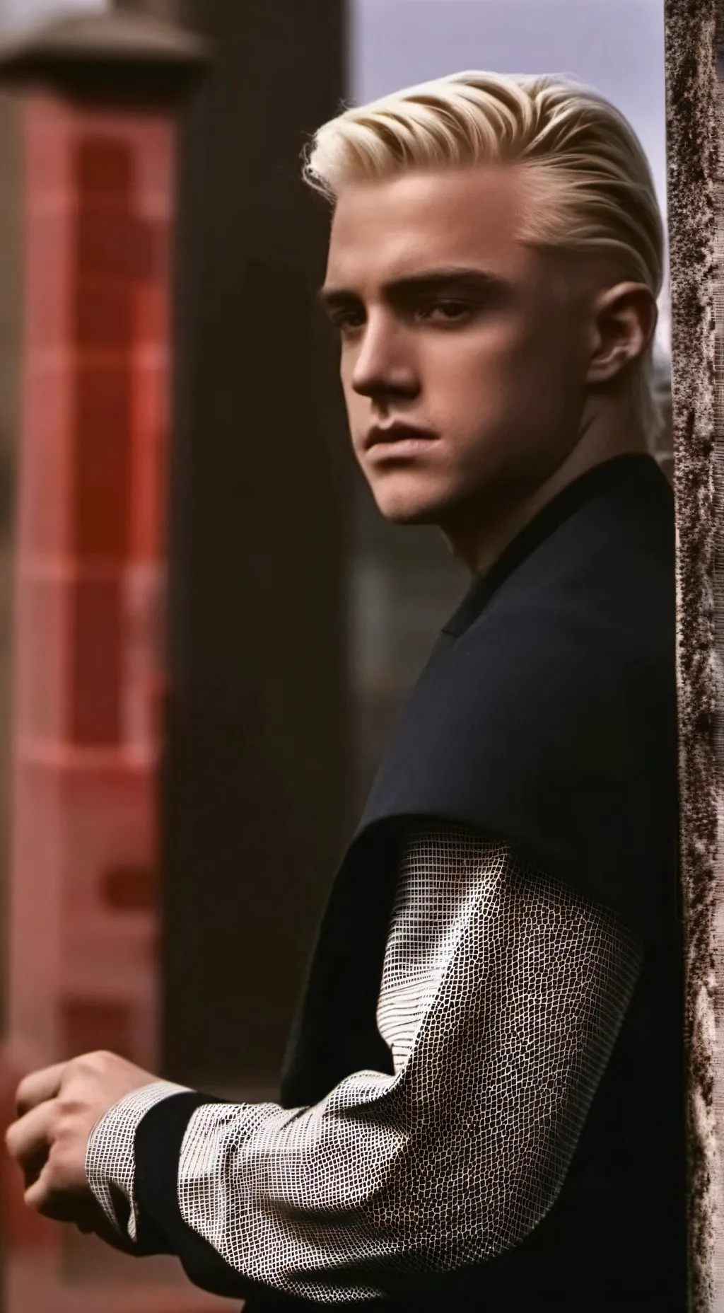 ai character: draco Malfoy  background