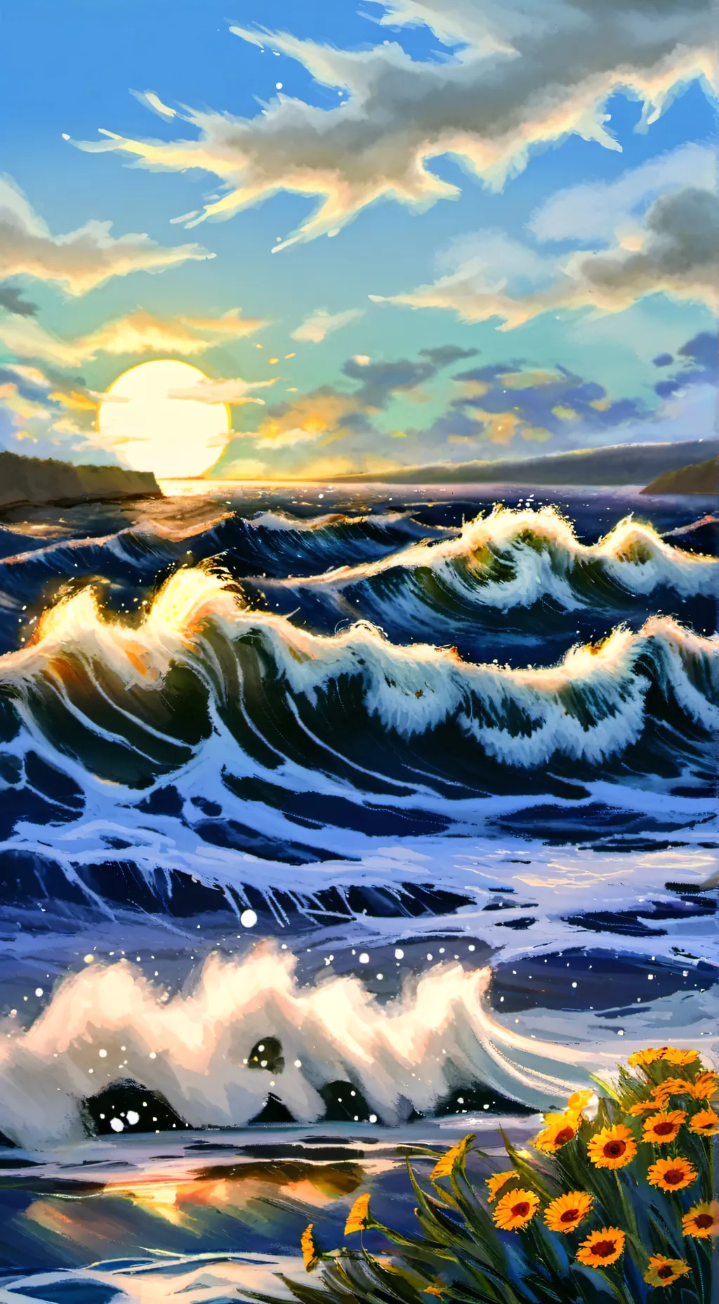 ai character: Godzilla background