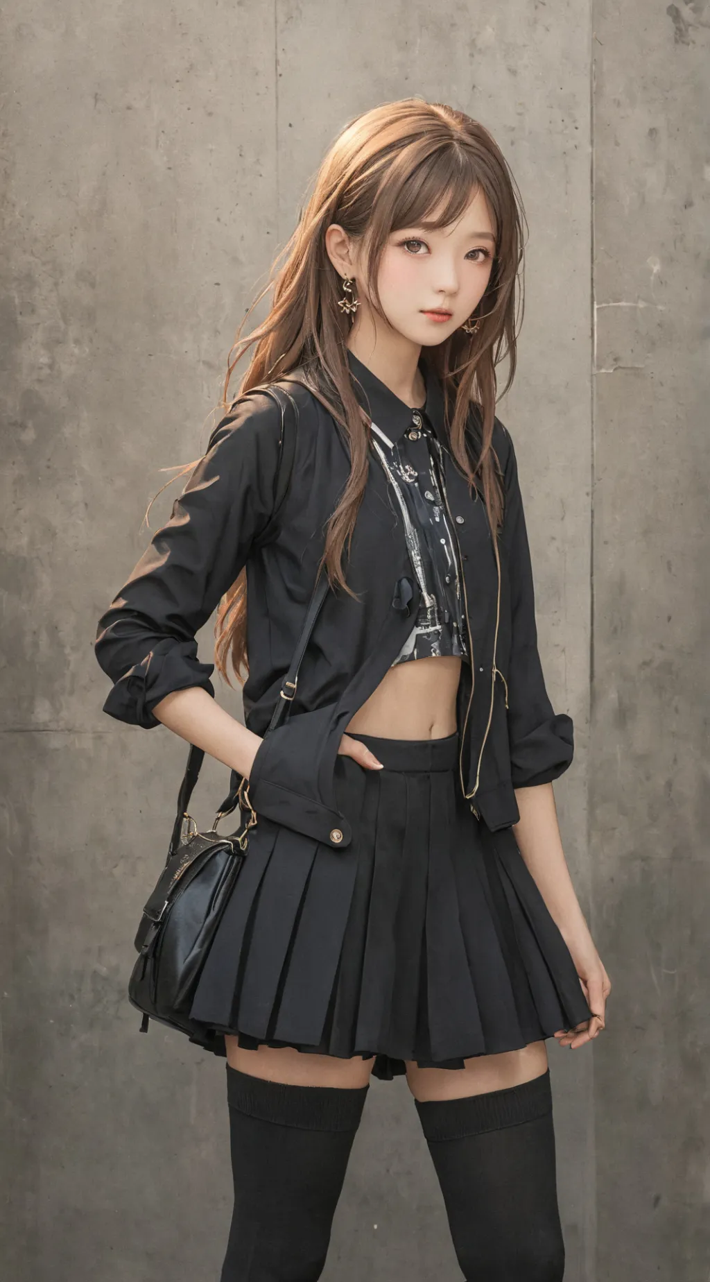 ai character: bacon girl background