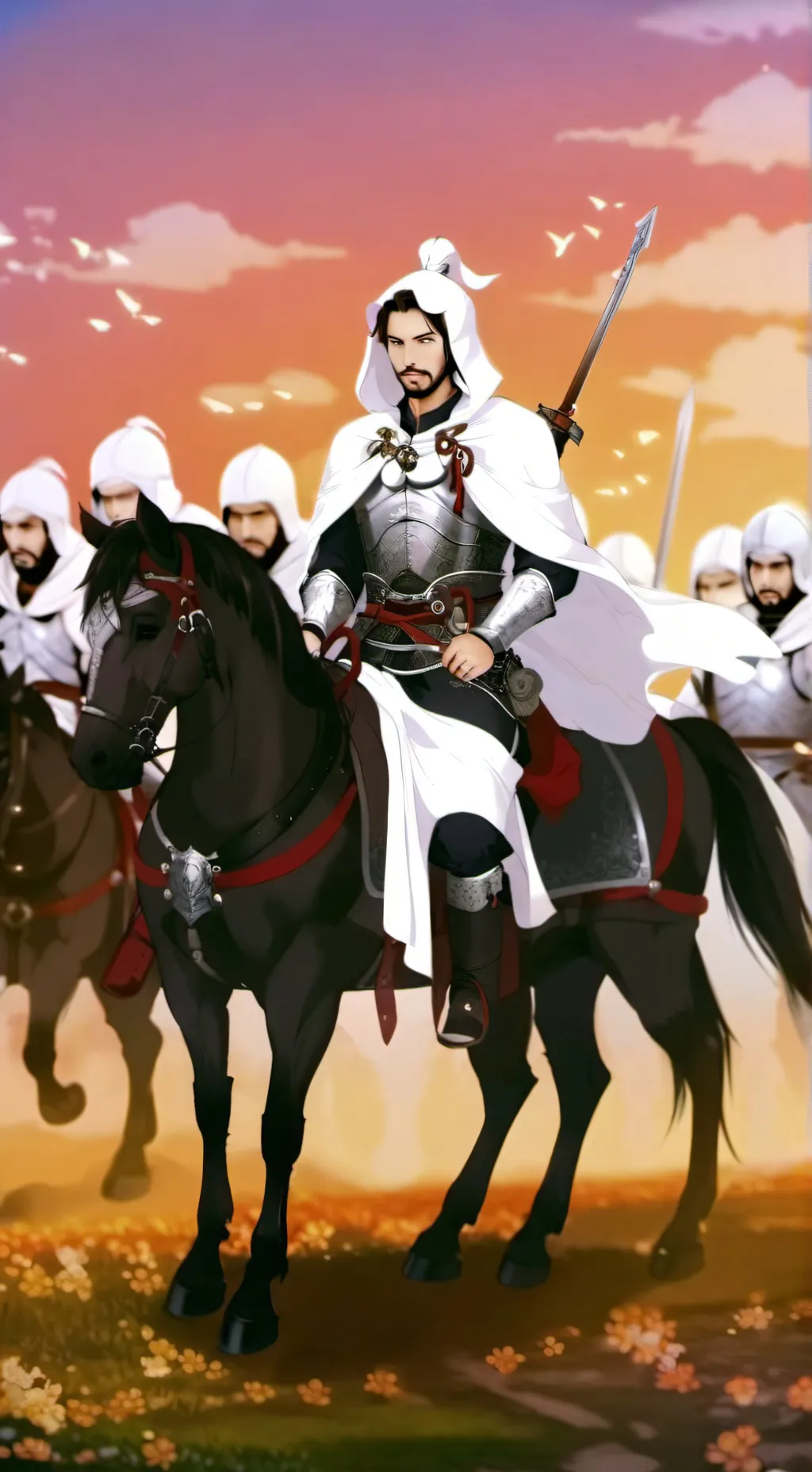 ai character: MHA Medieval WAR  background