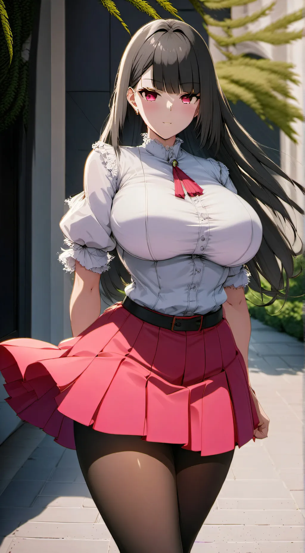 ai character: Anime girl pill background