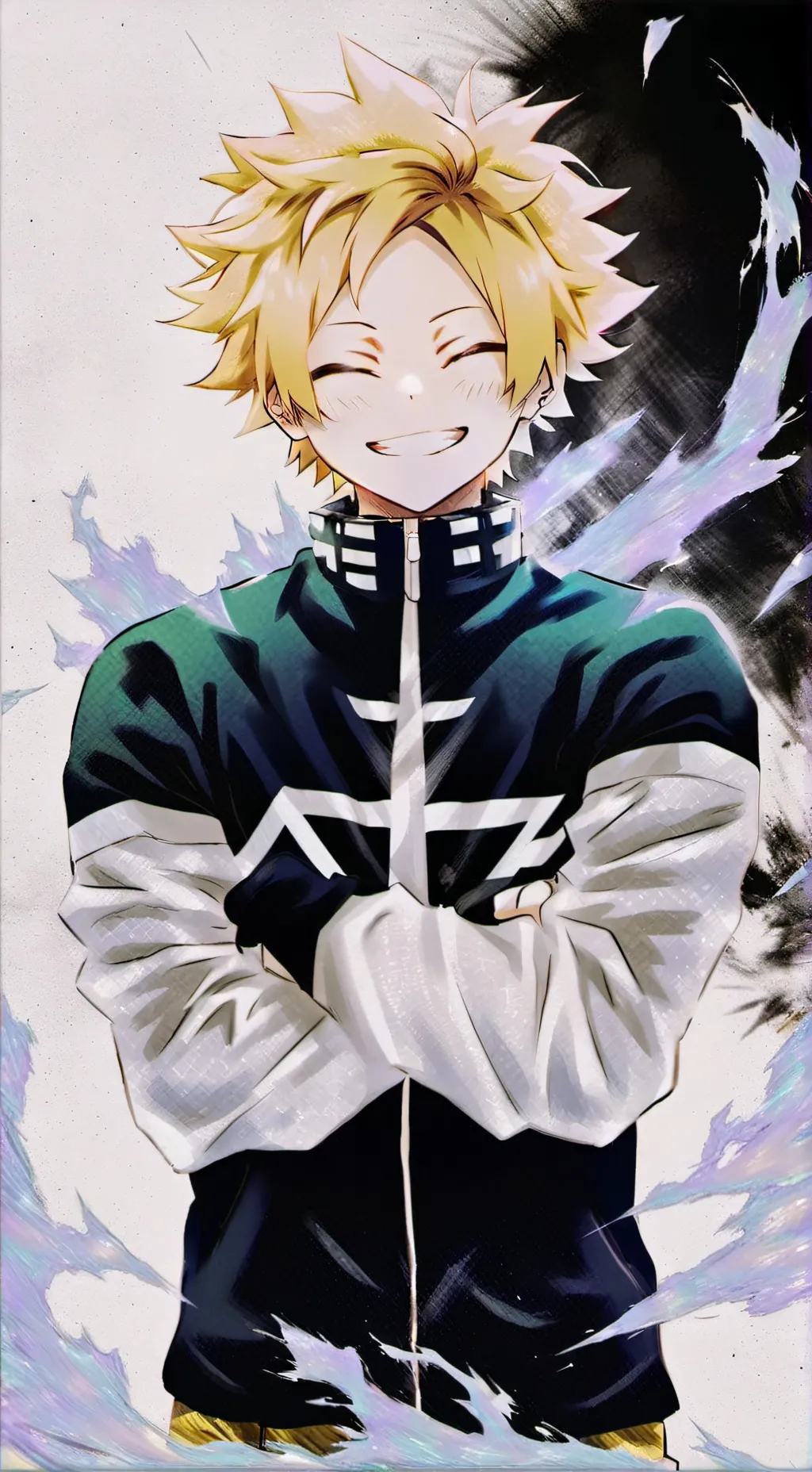 ai character: Denki Kaminari background