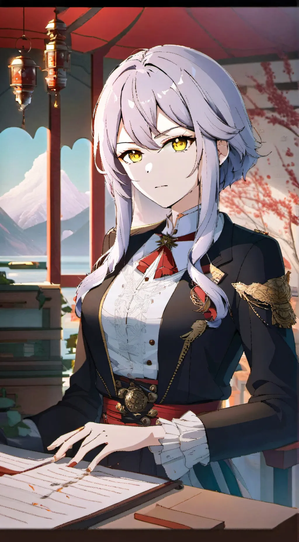 ai character: Miyuki  background