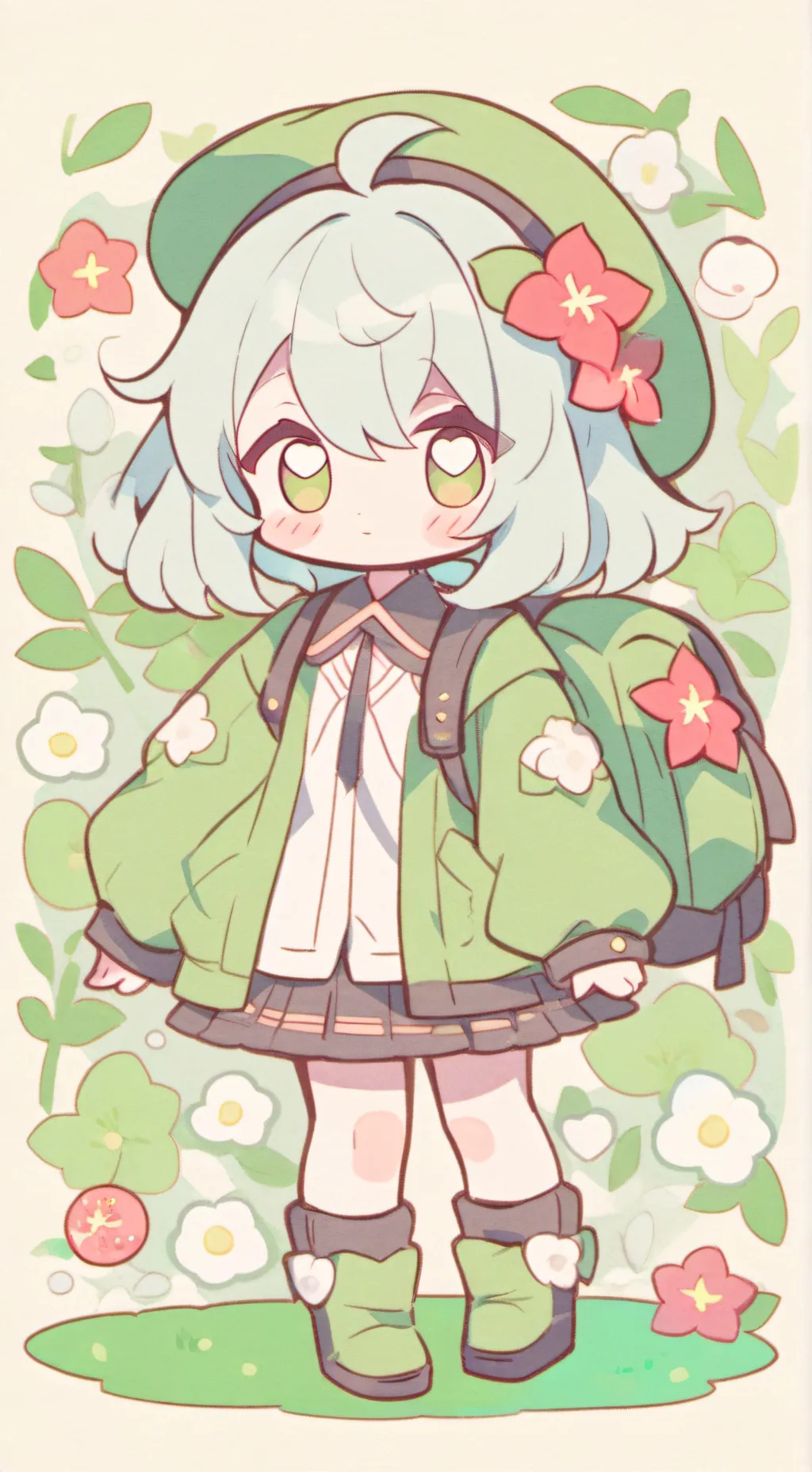 ai character: nochi(fiveyrs old) background