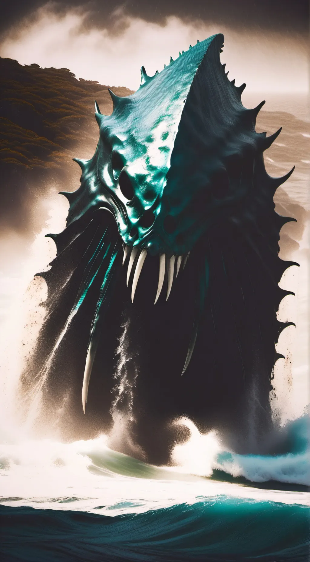 ai character: IT'S COMING  background