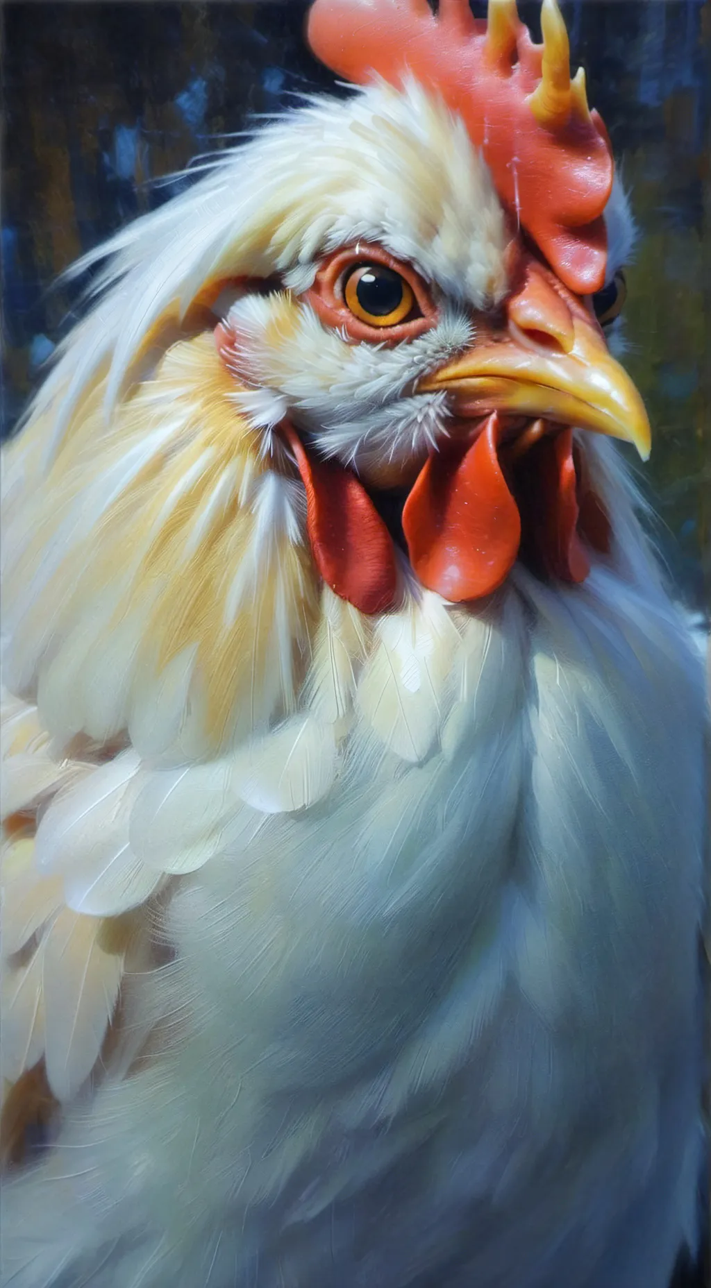 ai character: Chicken. background