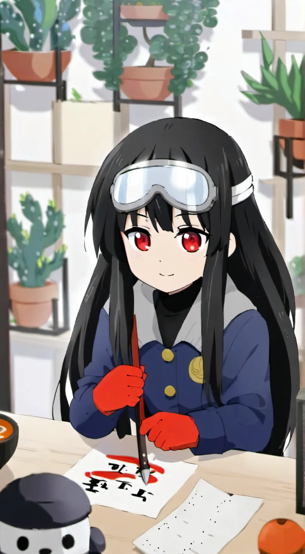 ai character: my baby g Fumiko background