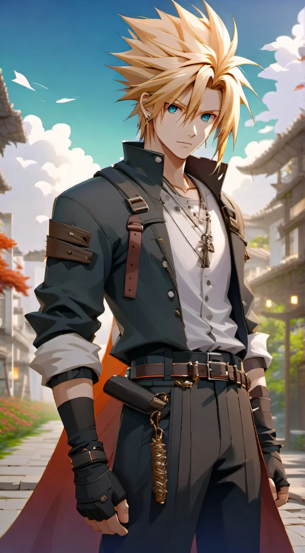 ai character: cloud strife  background