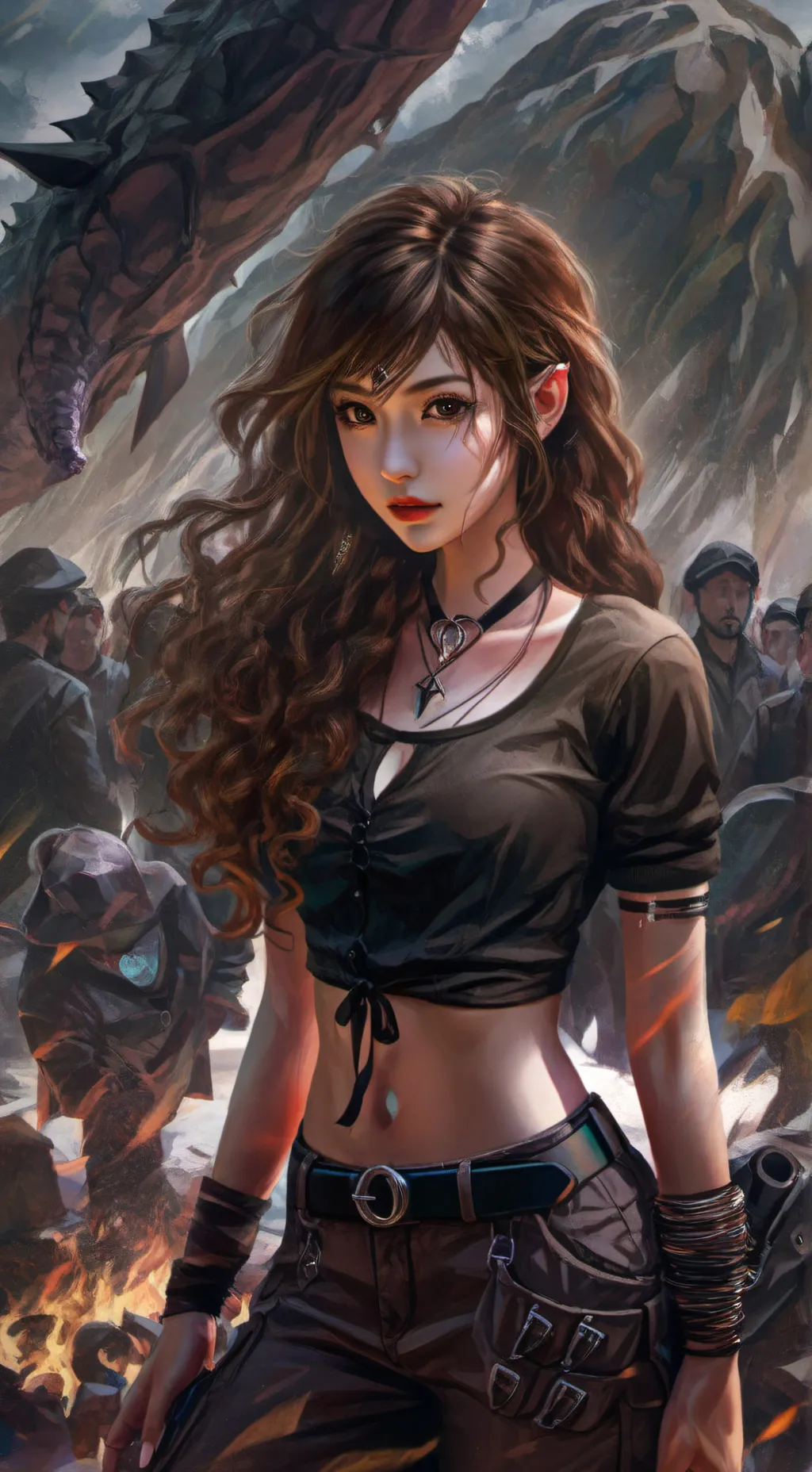 ai character: Mia and mha background