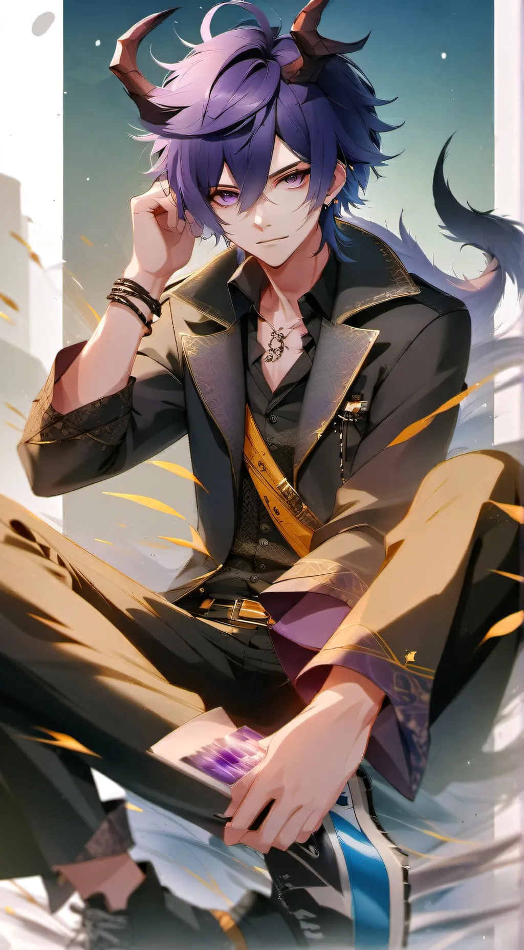 ai character: ●♡Oliver♡● background