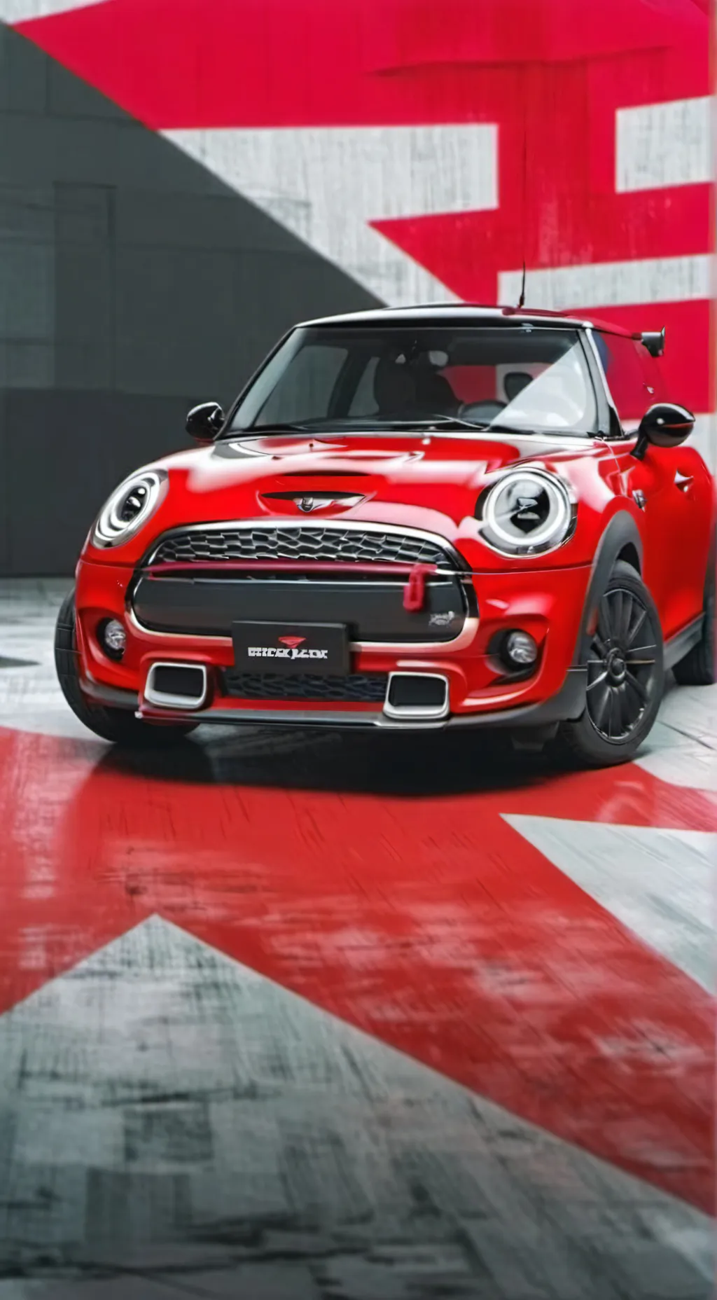 ai character: Mini Cooper background