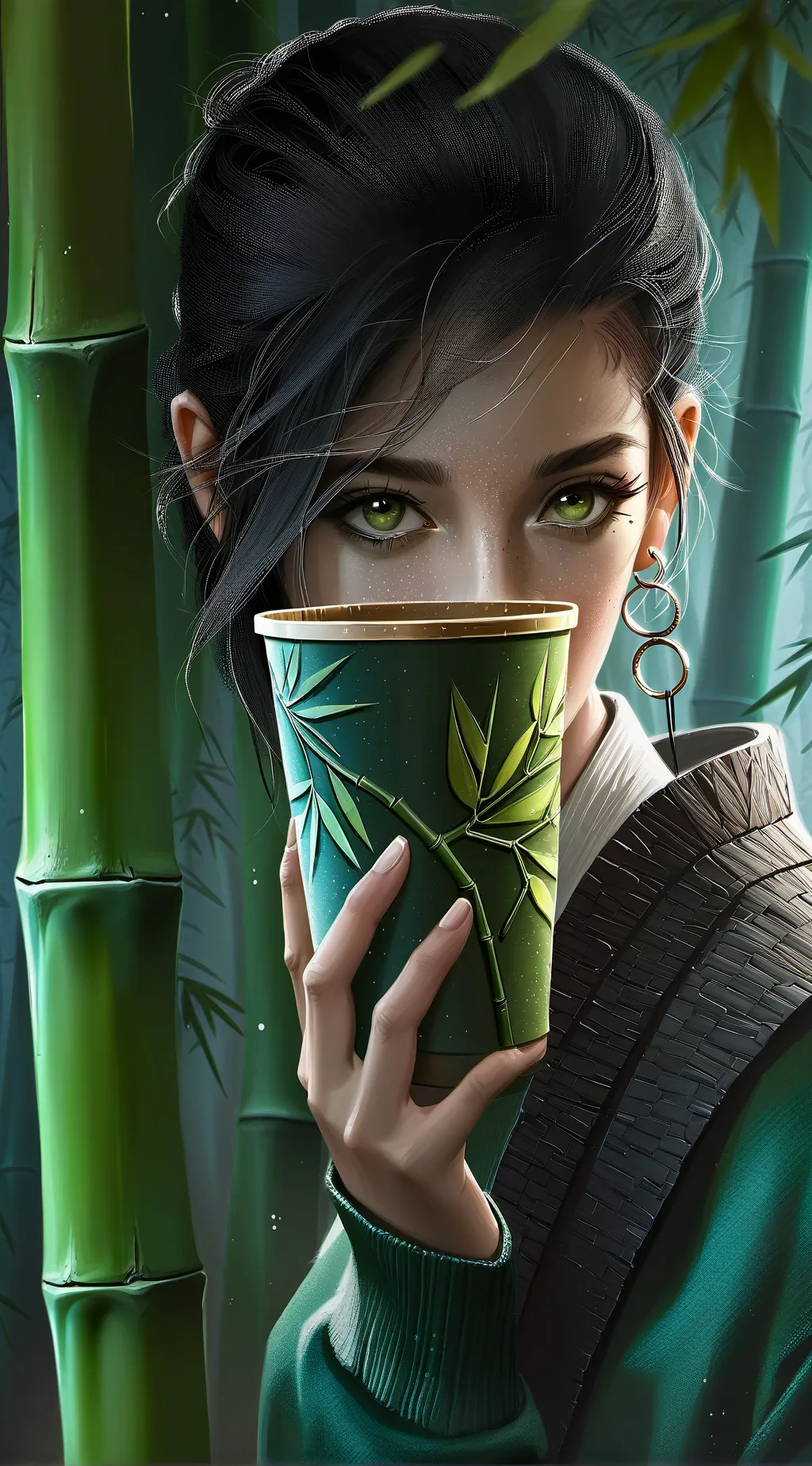 ai character: The Eco-Warrior Ba background