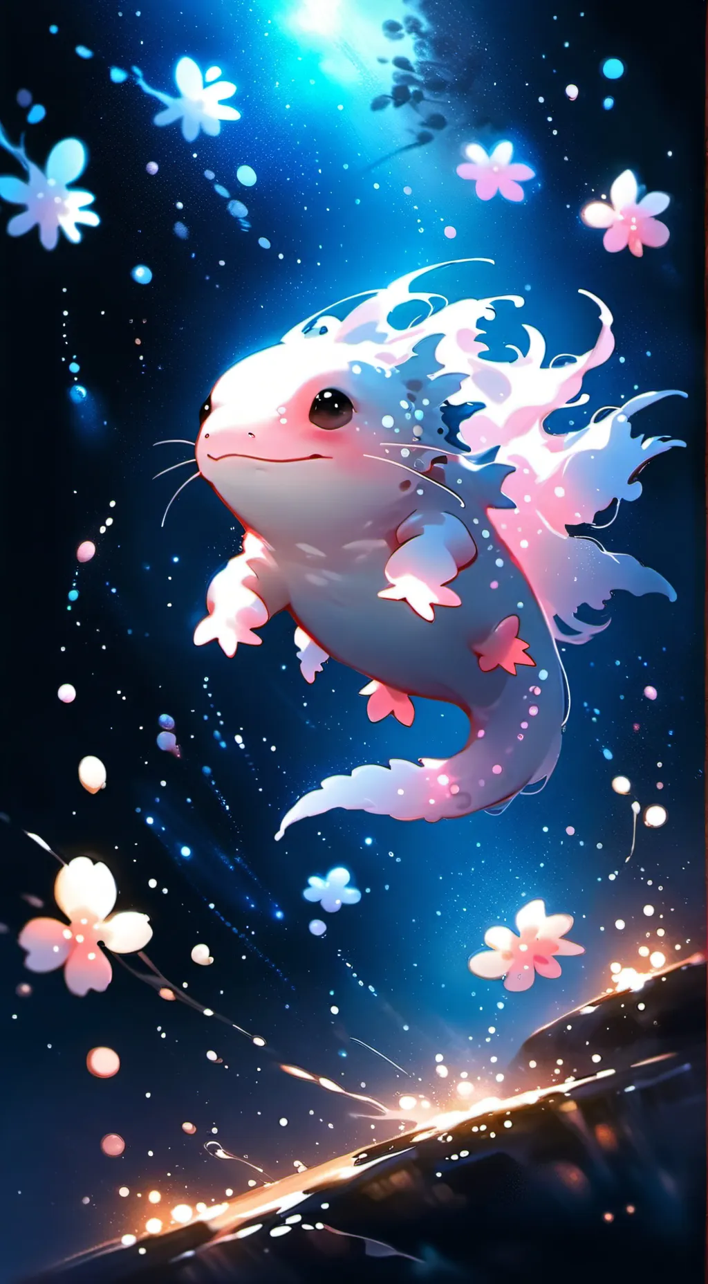 ai character: the axolotl  background