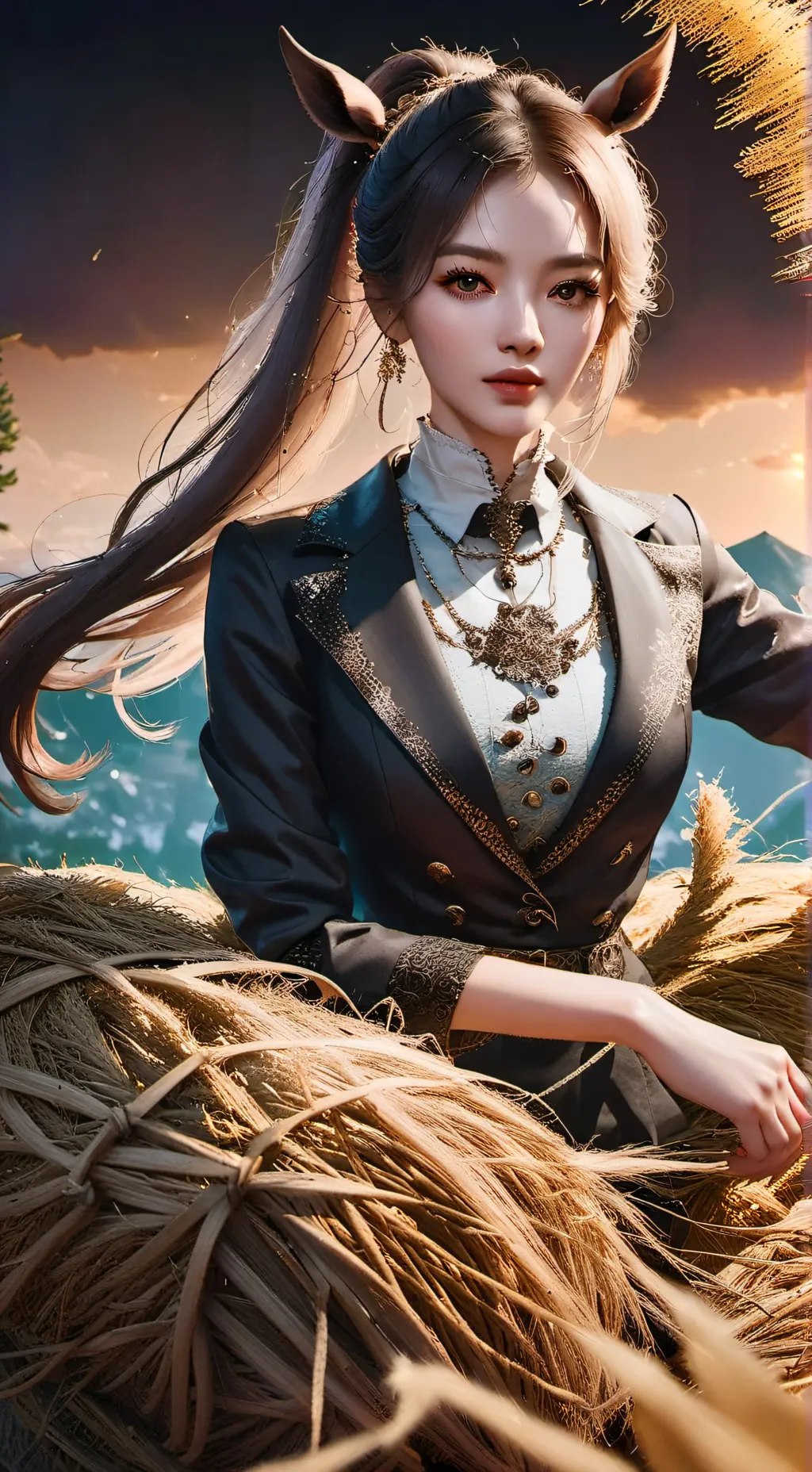 ai character: The Horse Girl background