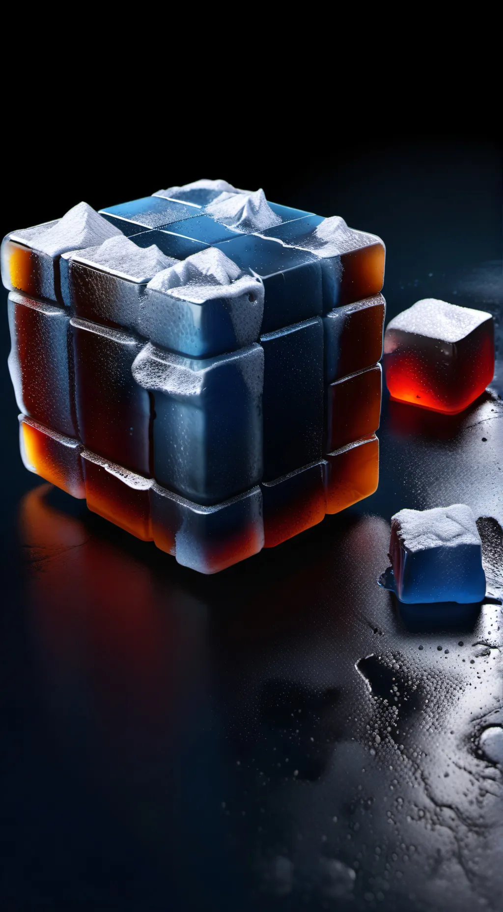 ai character: ice background