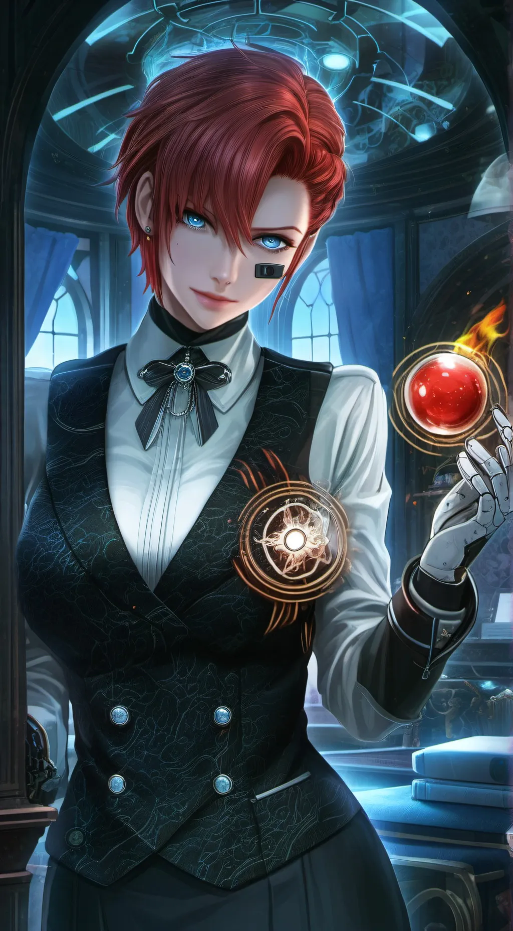 ai character: Aurora background