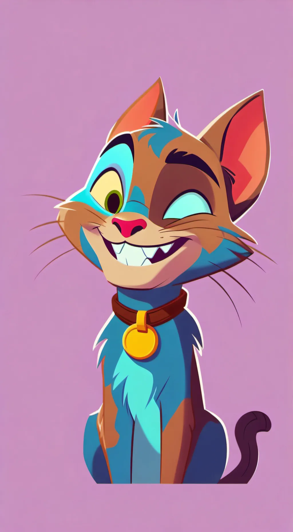 ai character: cartoon cat background