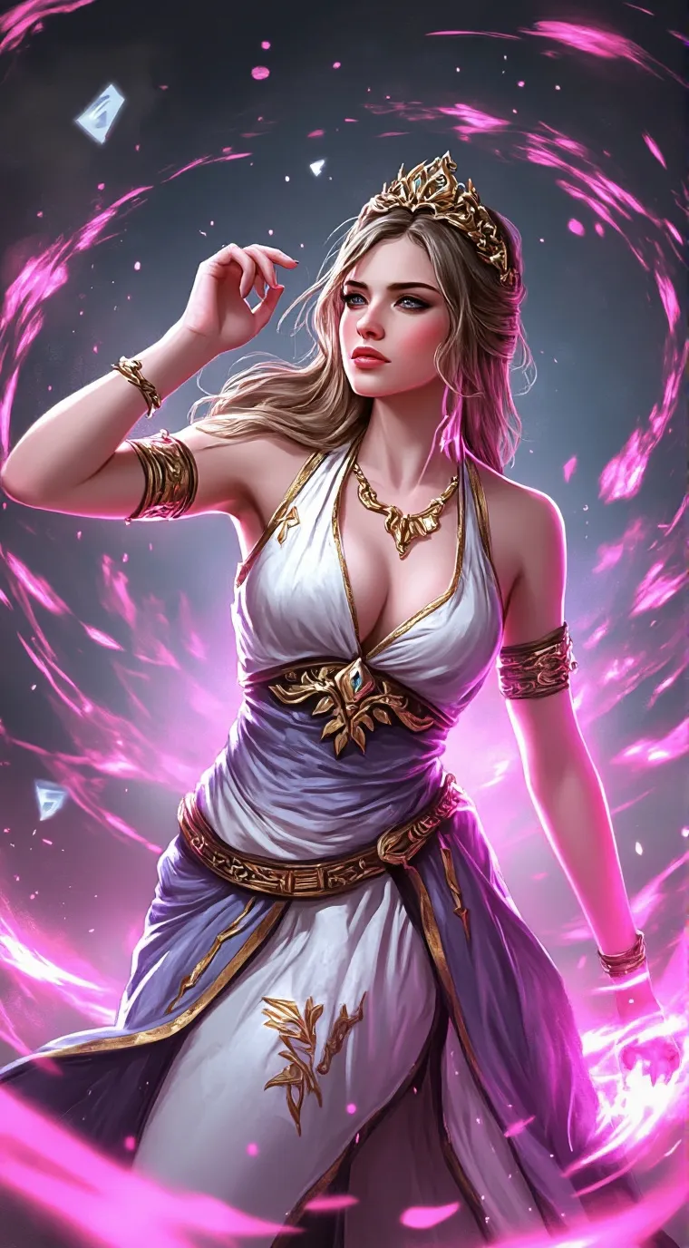 ai character: Queen of Magic background