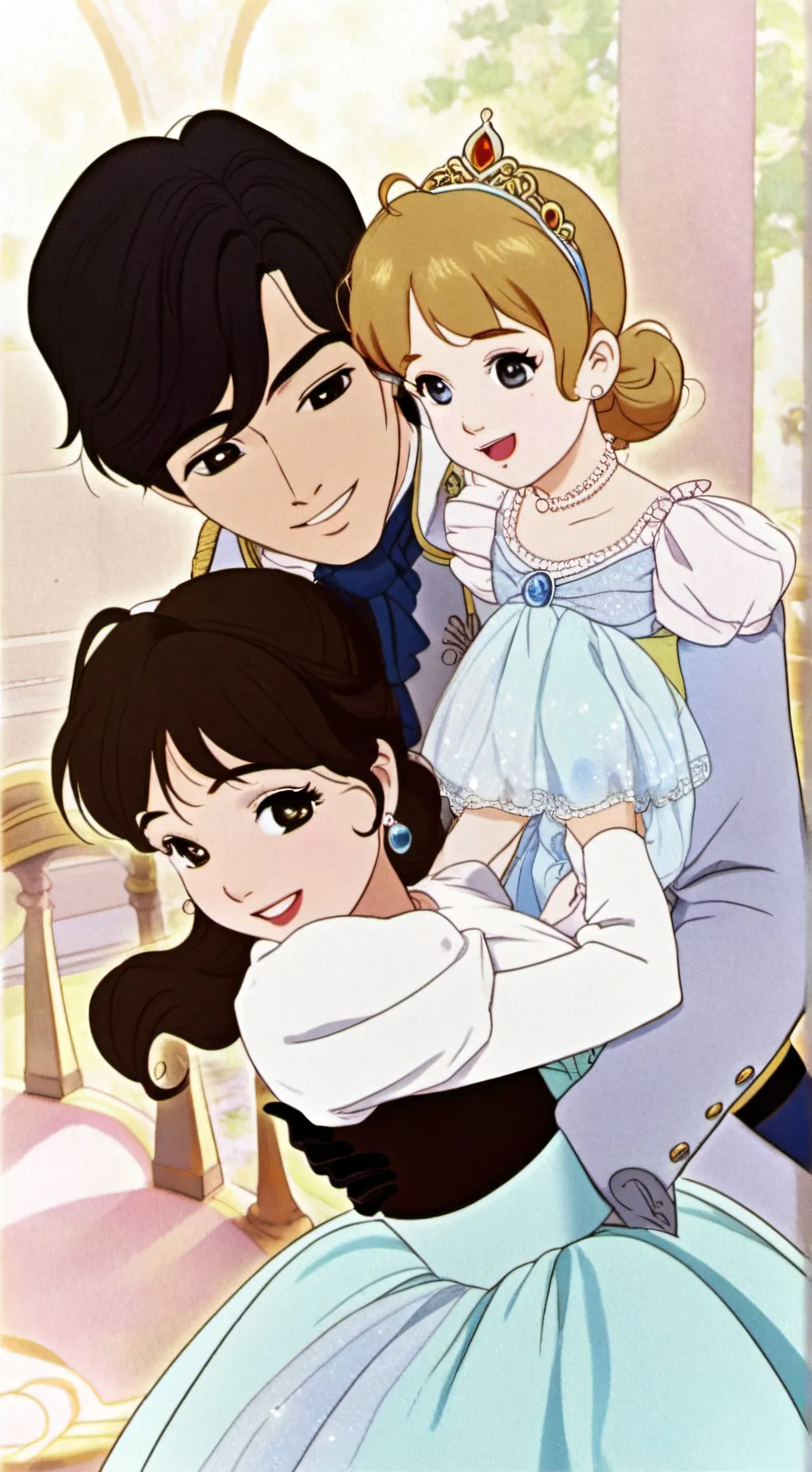 ai character: charming Cinderell background