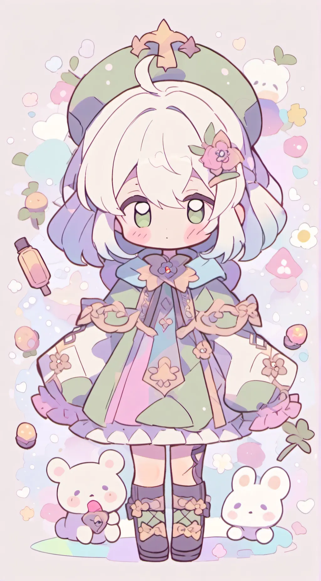 ai character: sad shelly background