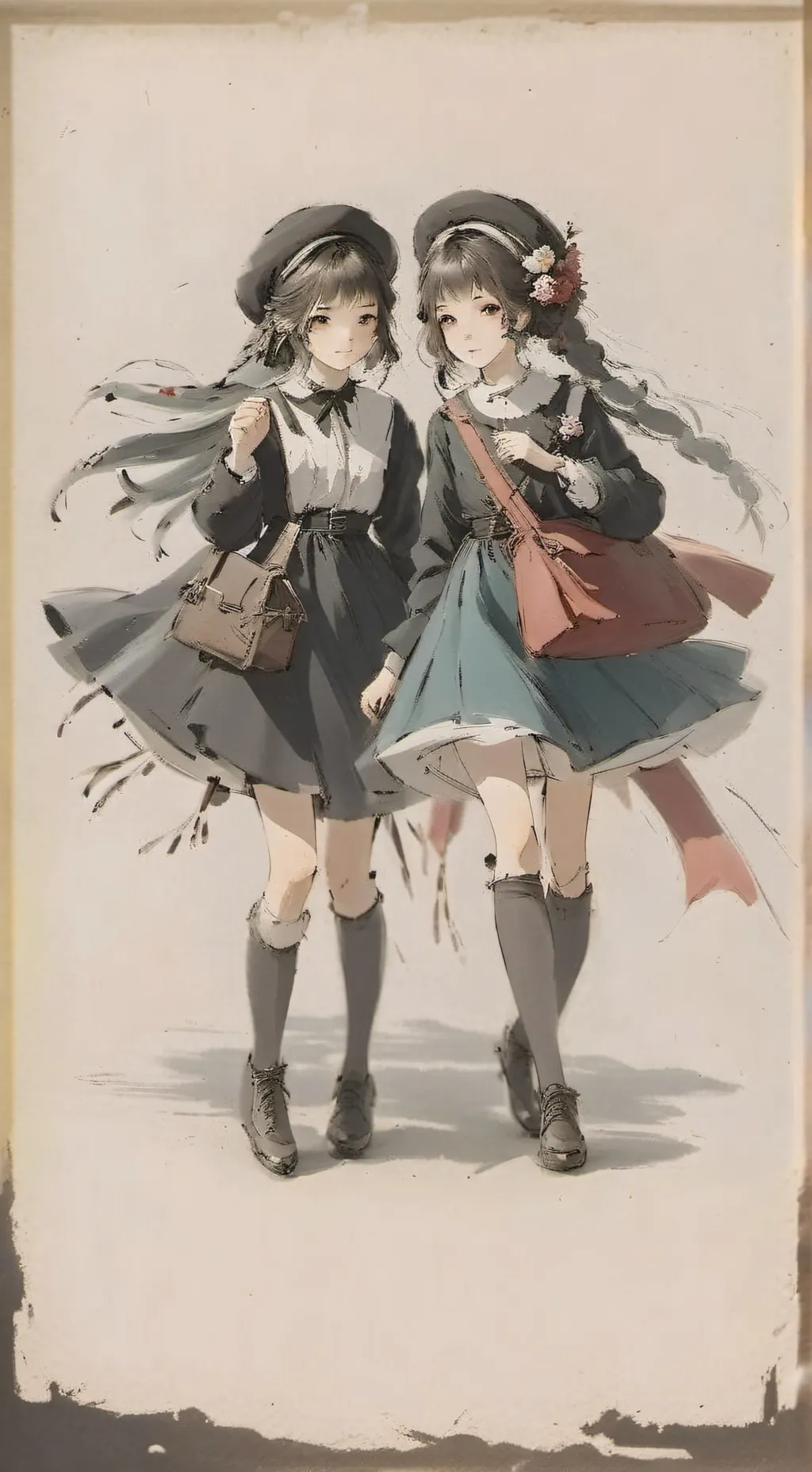 ai character: |•|•|•|• background