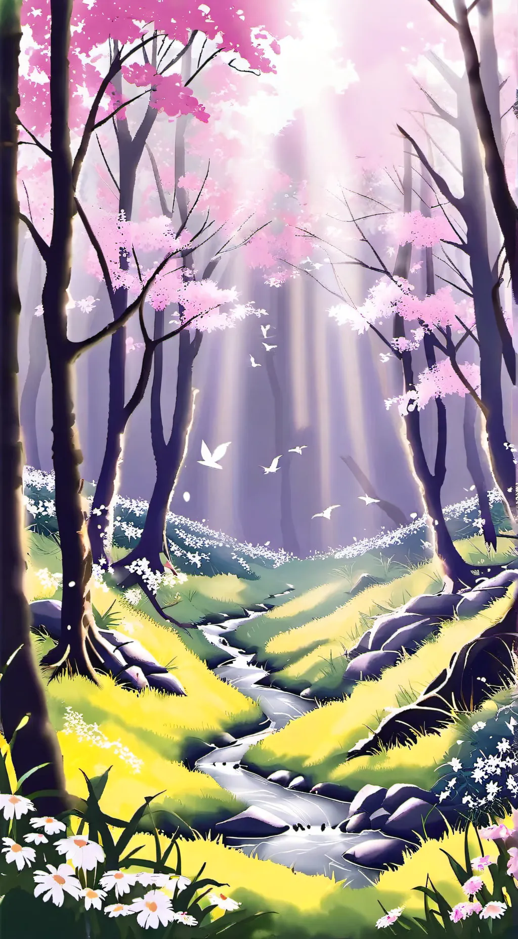 ai character: 🌳🌳La Forêt 🌲🌲 background