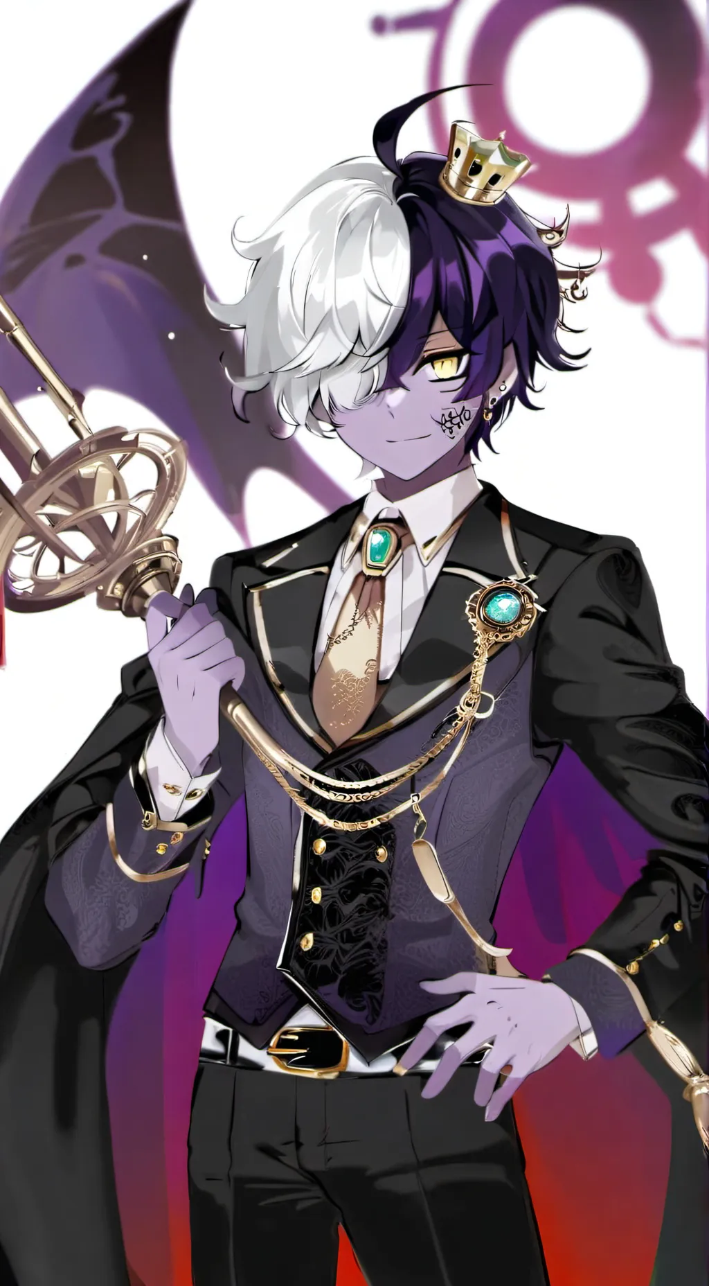 ai character: Black Sapphire background