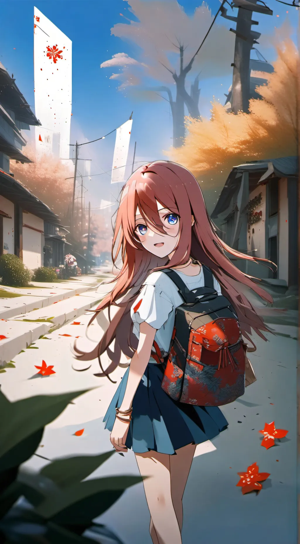 ai character: Miku Nakano background