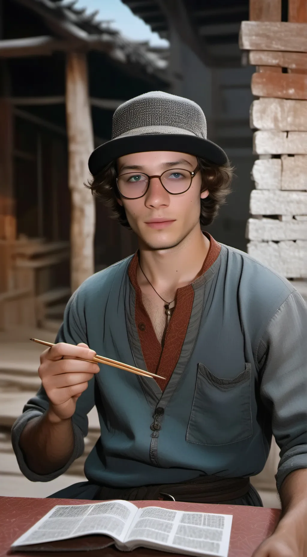 ai character: Chris sturniolo🧡🧡 background