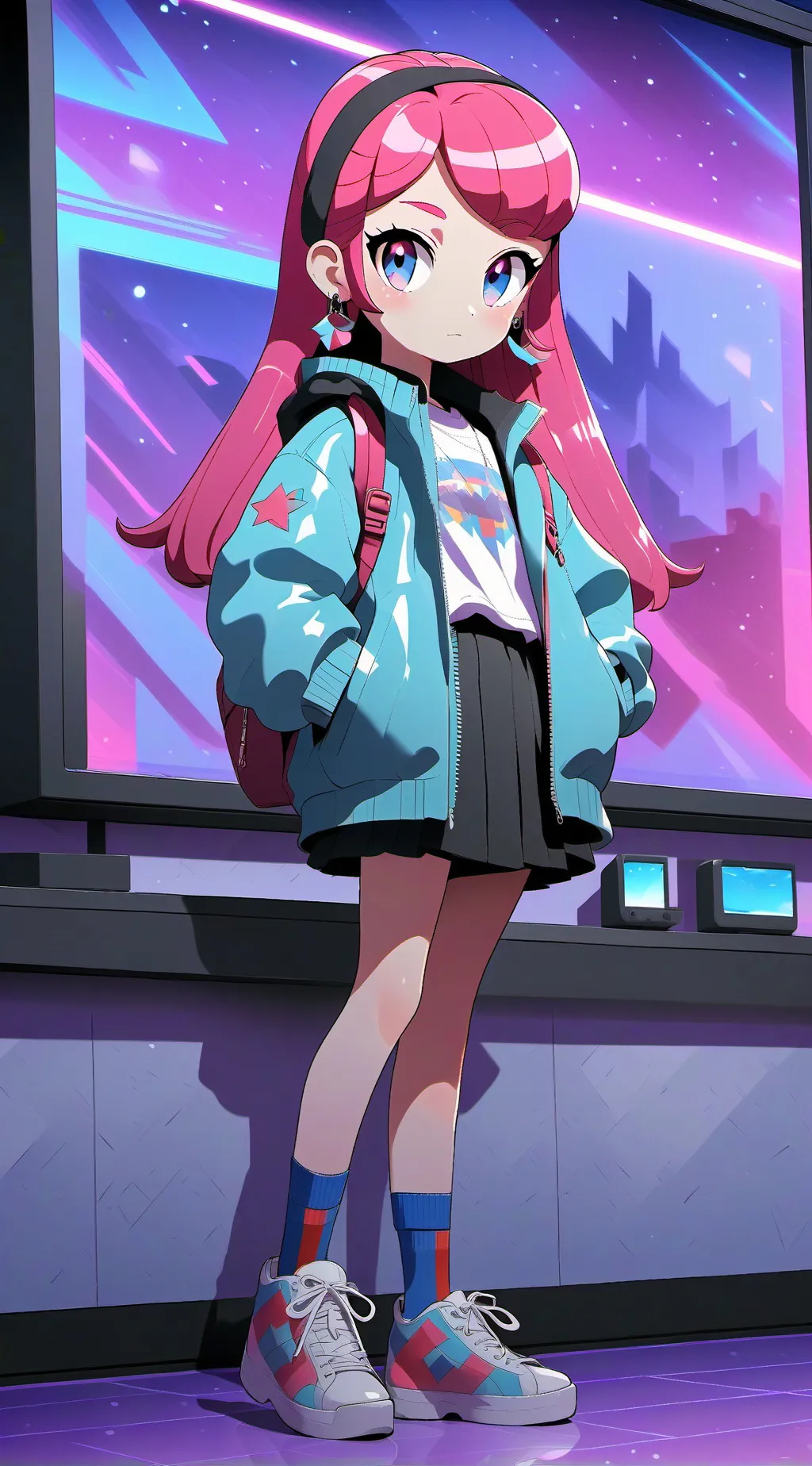 ai character: TV background