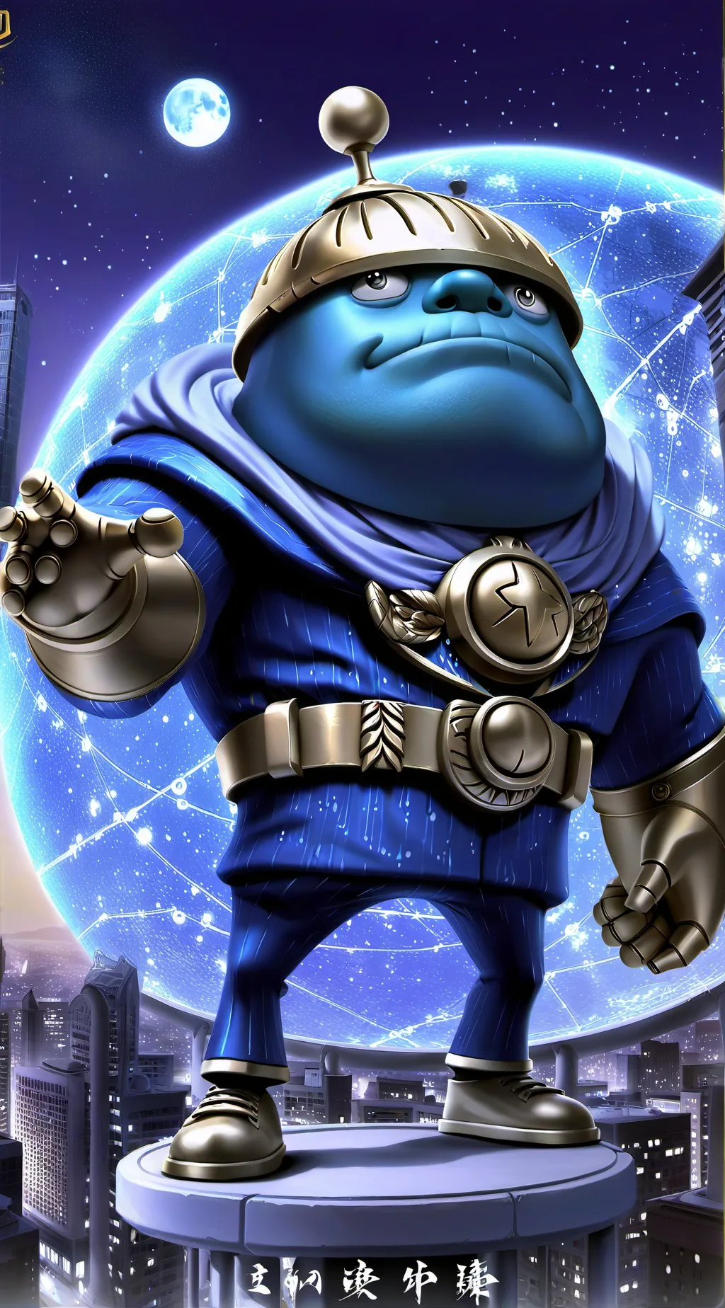 ai character: mr globee background