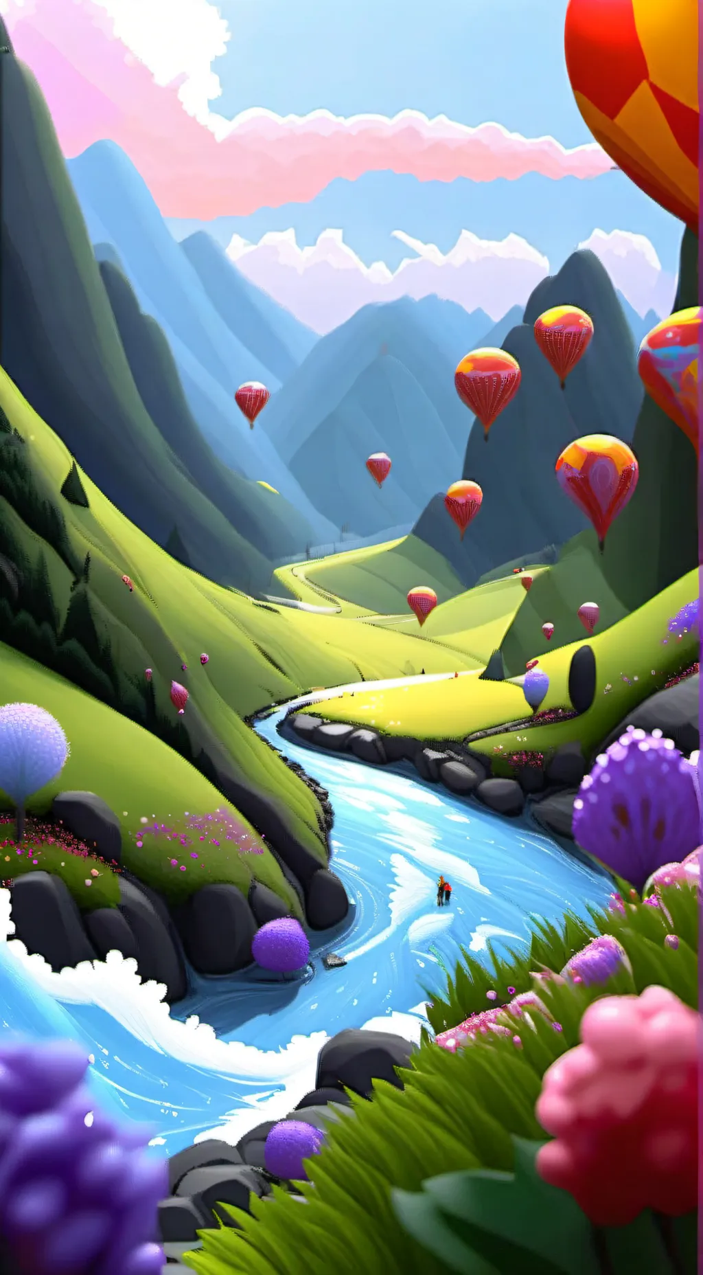 ai character: Books Garden!-bfdi background