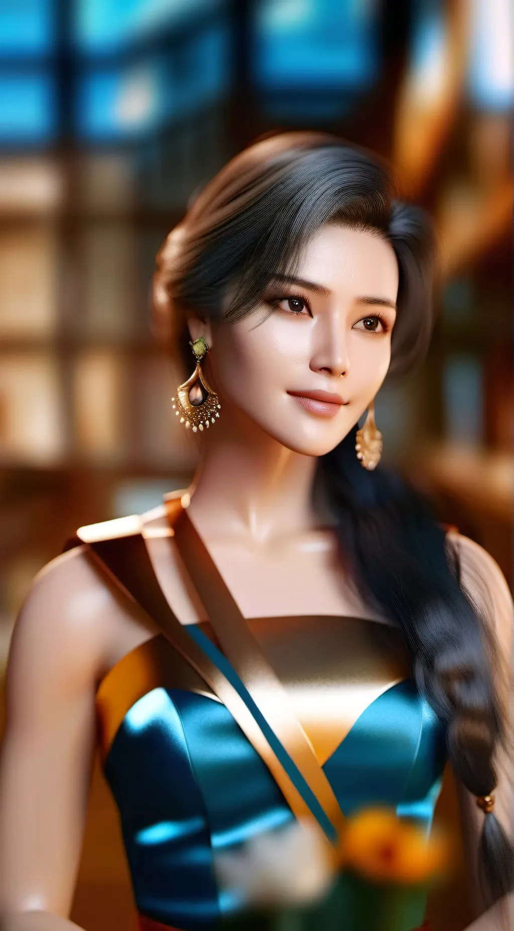 ai character: Lea background