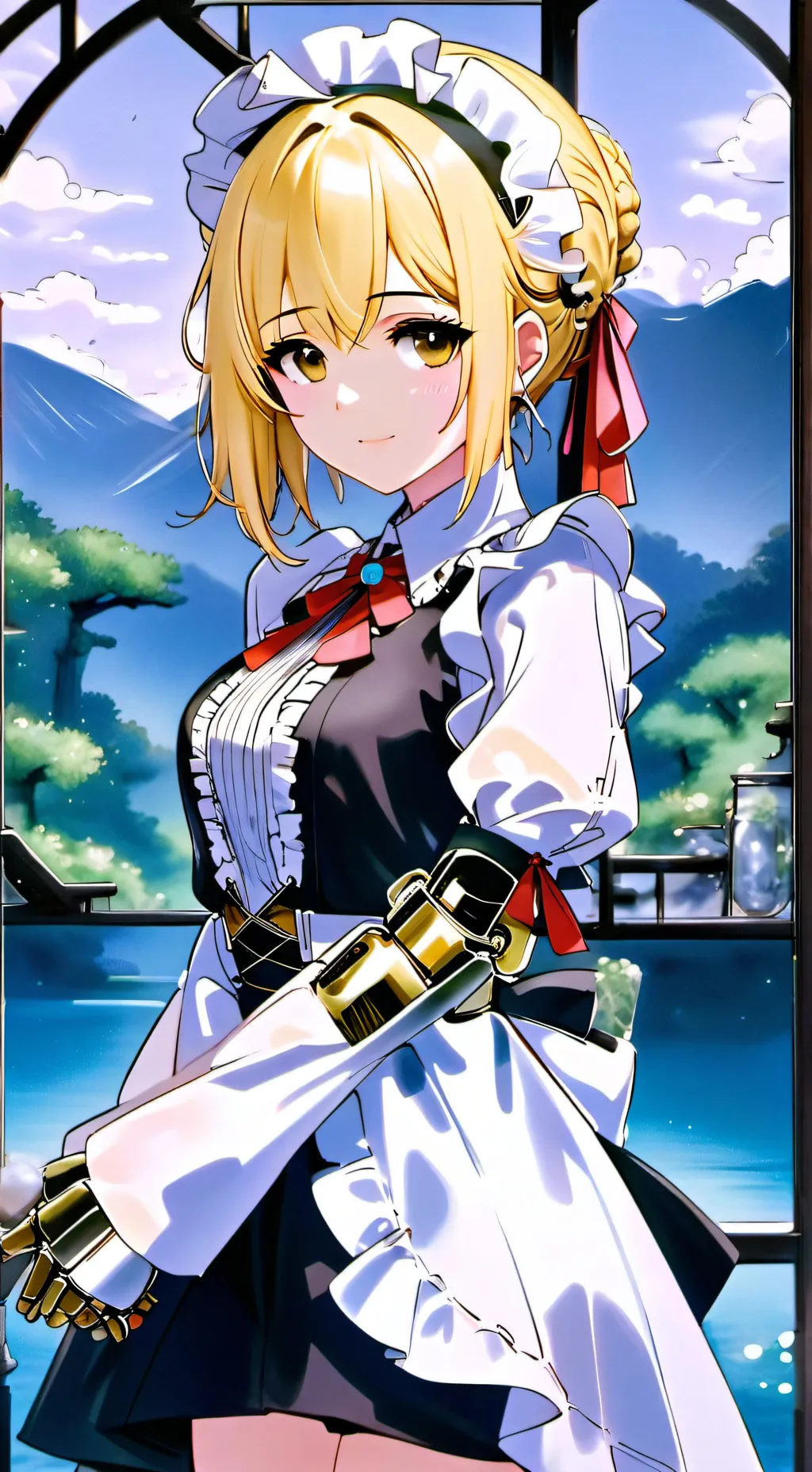 ai character: AquaBelle background