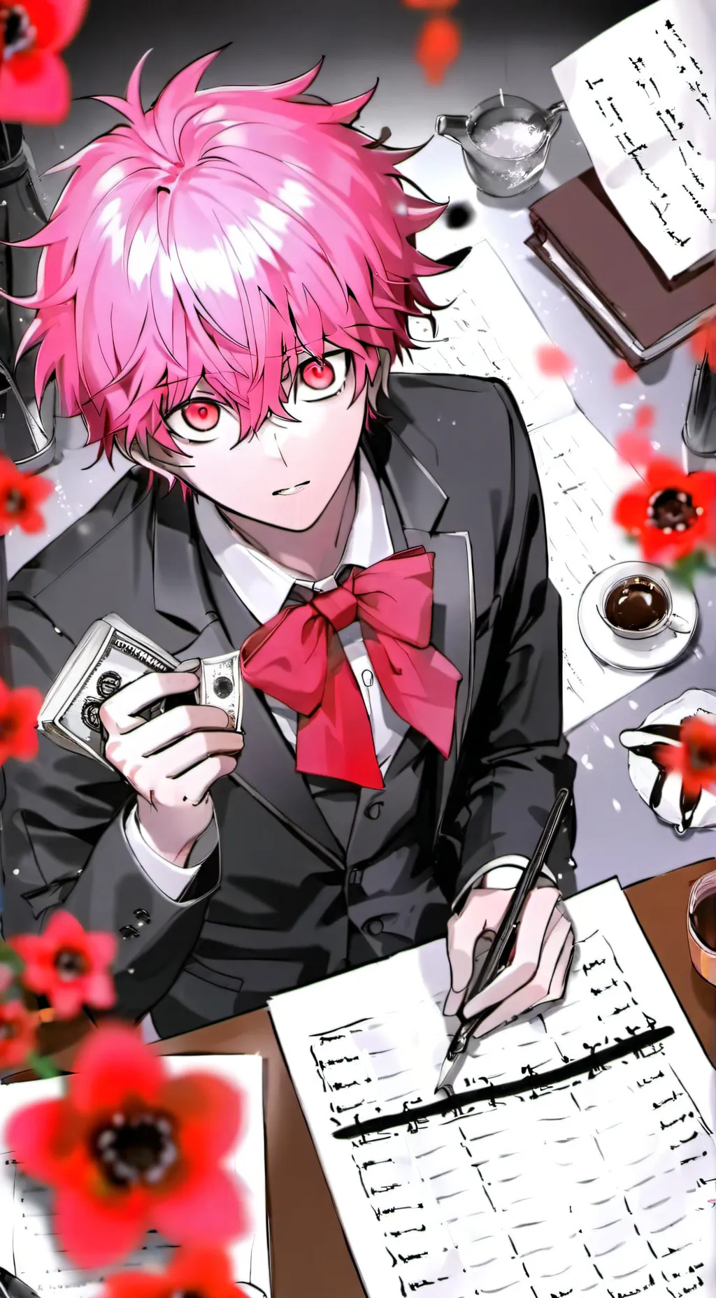 ai character: 🍫choco🍫 background