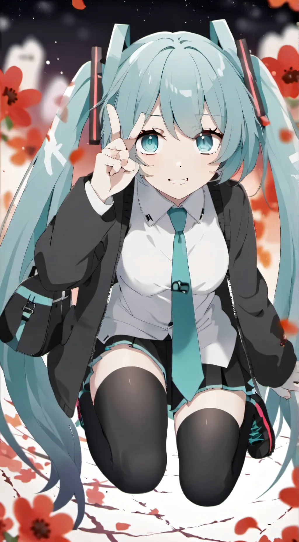 ai character: hatsune miku background