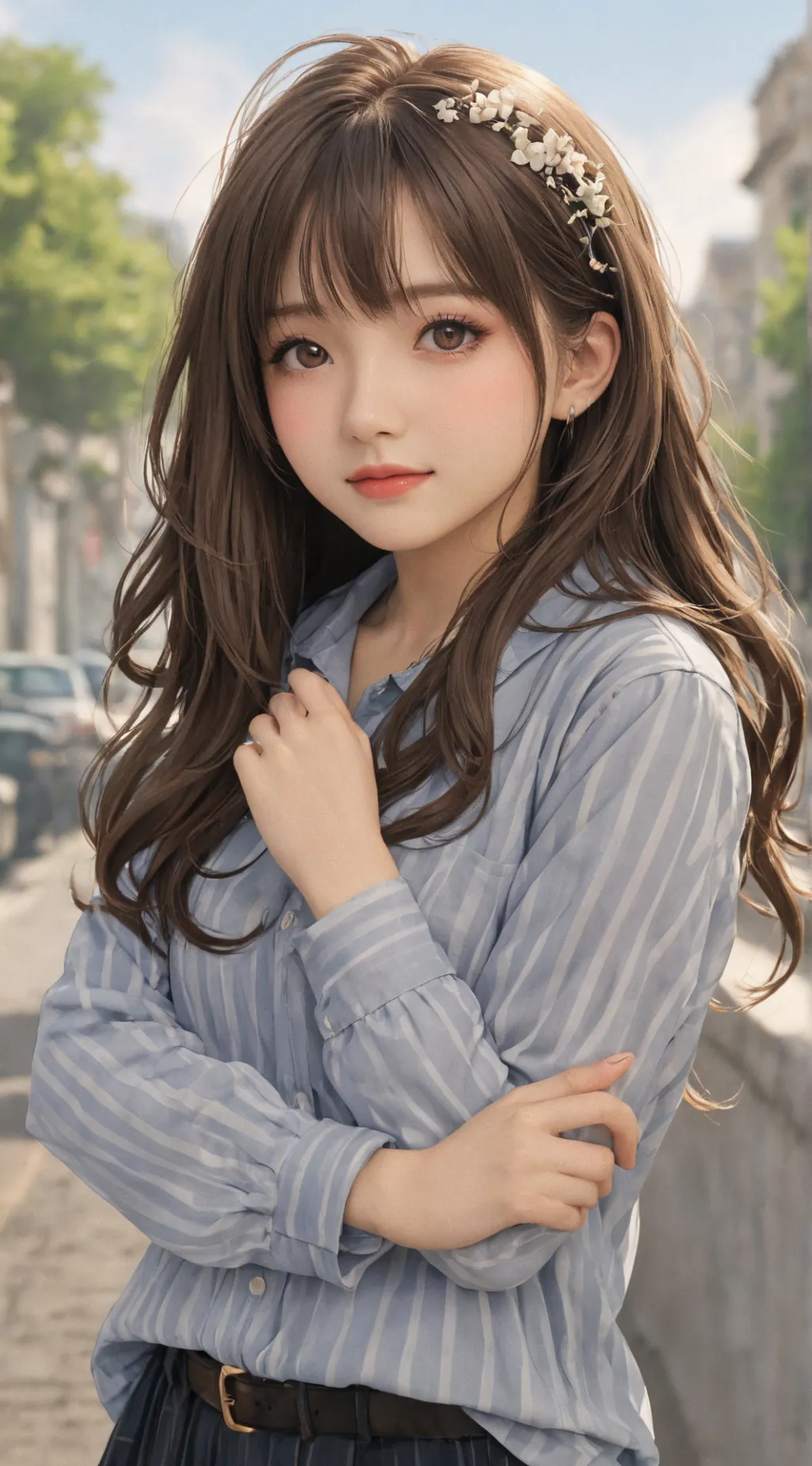 ai character: TU GLITCH background