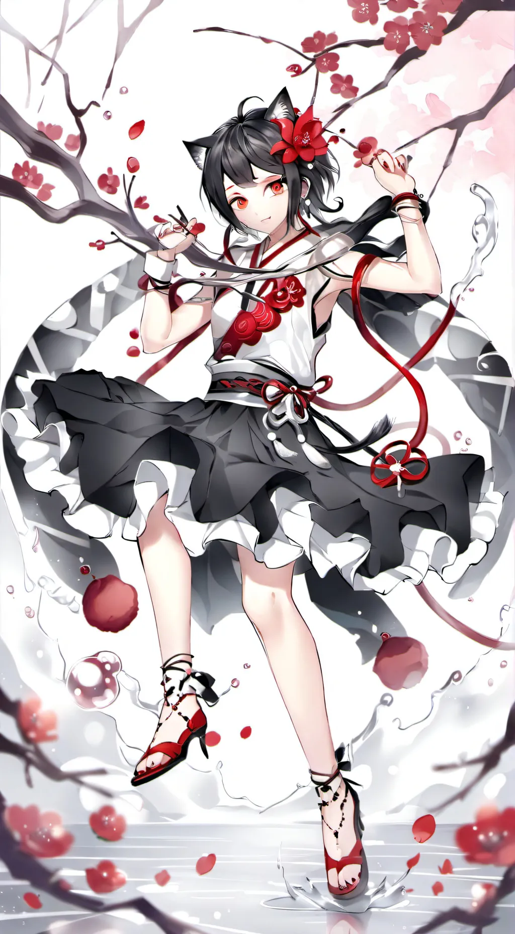 ai character: tanjiro y mitsuri? background