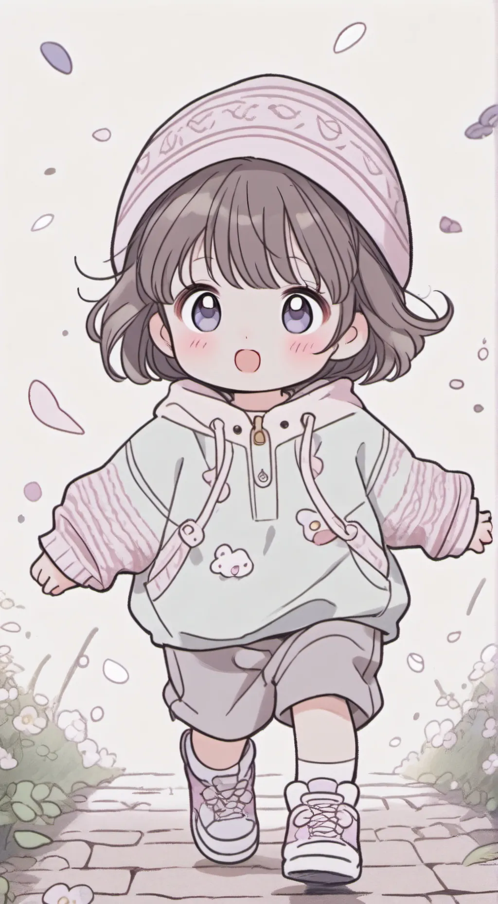 ai character: Tu hermanita menor background