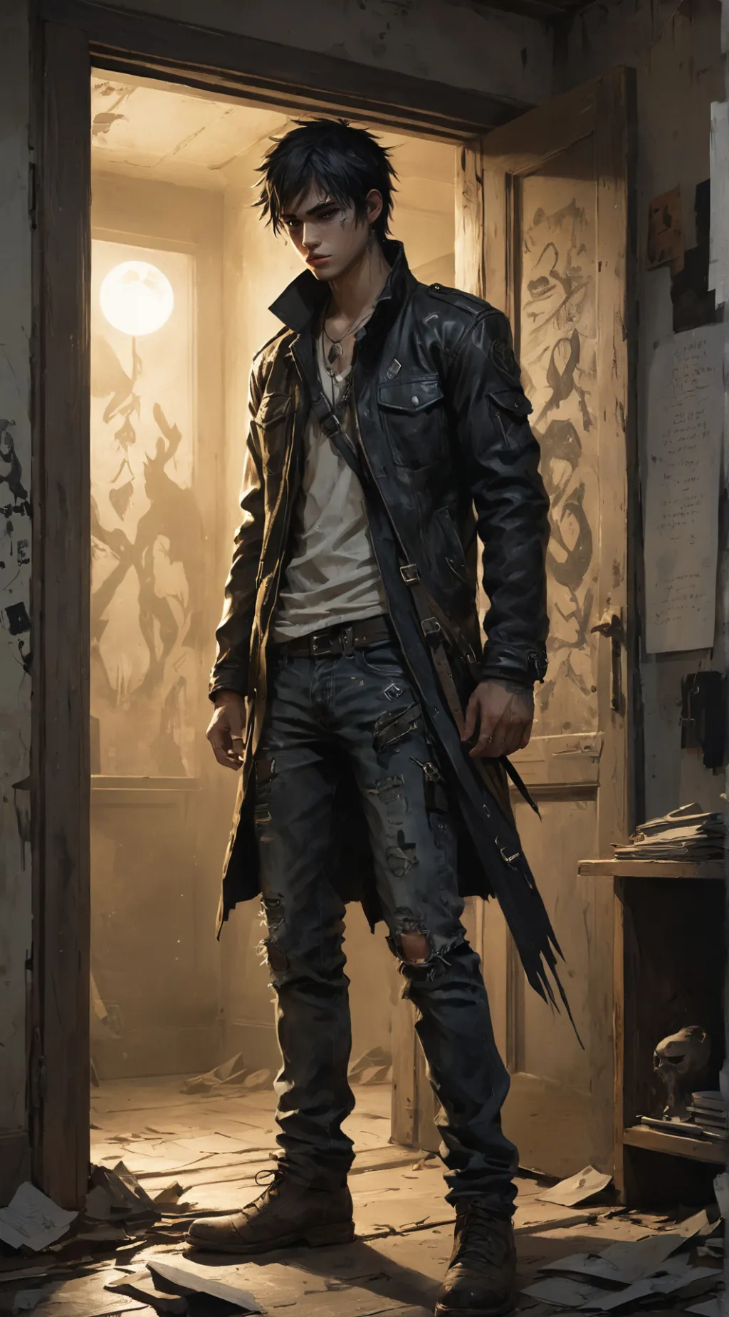 ai character: Cain background