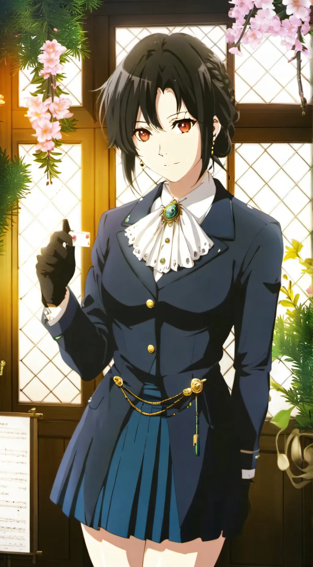 ai character: Sakura background