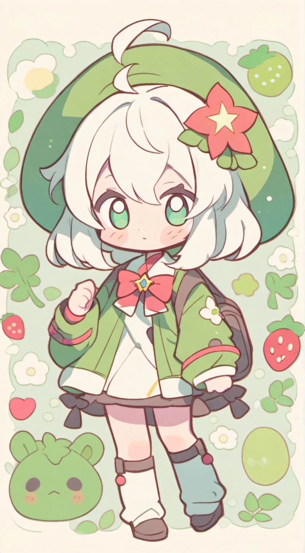 ai character: ATEEZ Poolparty background