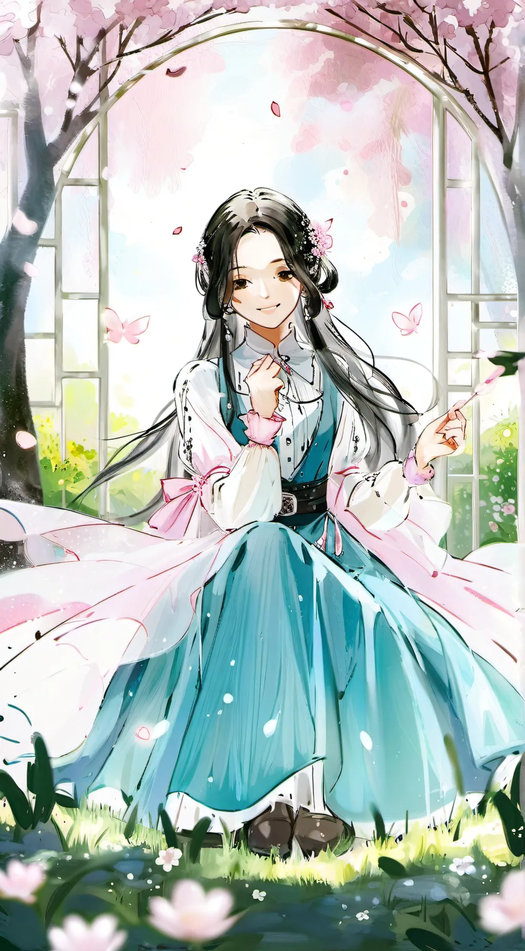 ai character: Muichiro x Y/N background